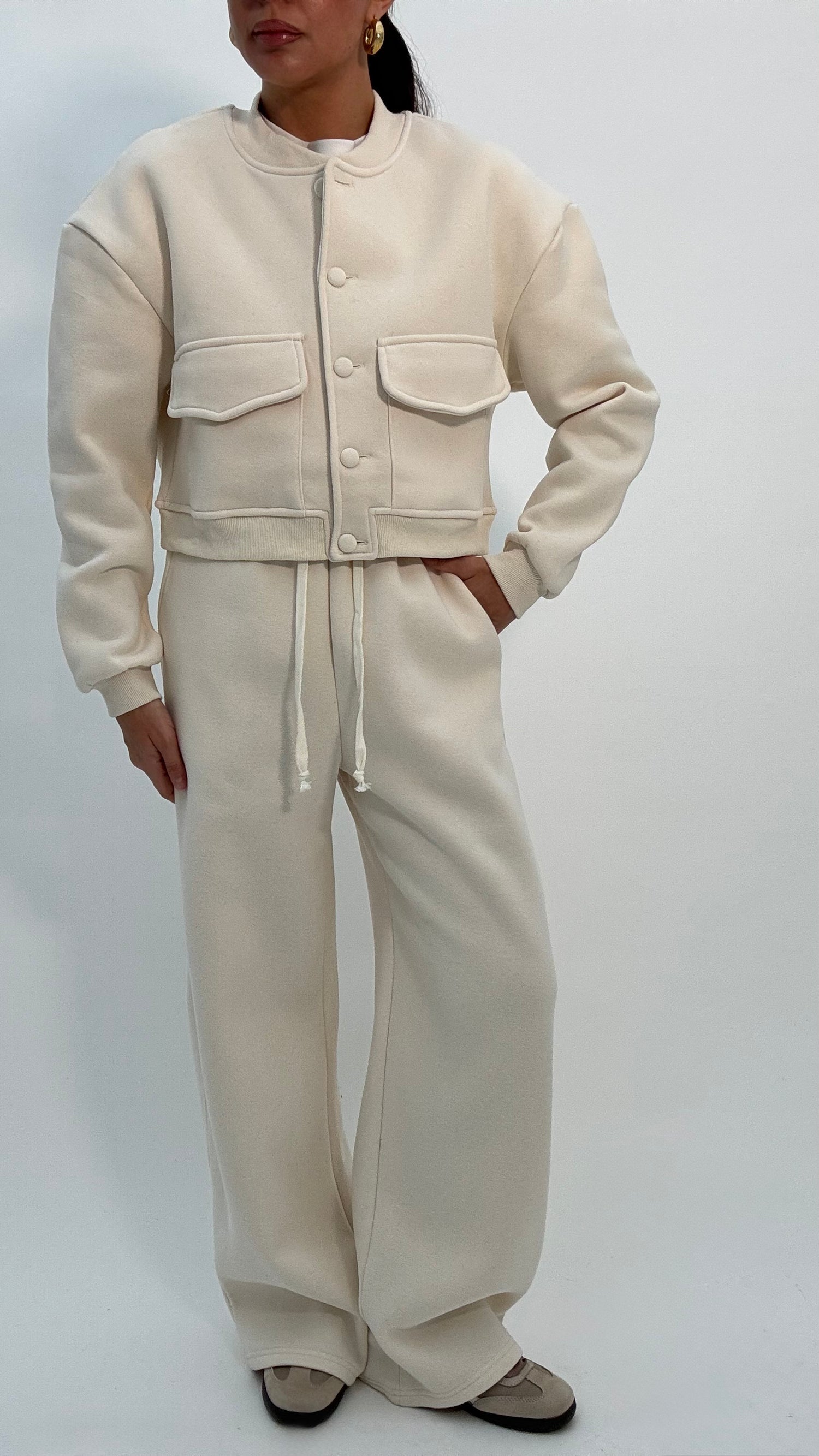 Coordinato Tuta ‘65%COTONE’ Panna