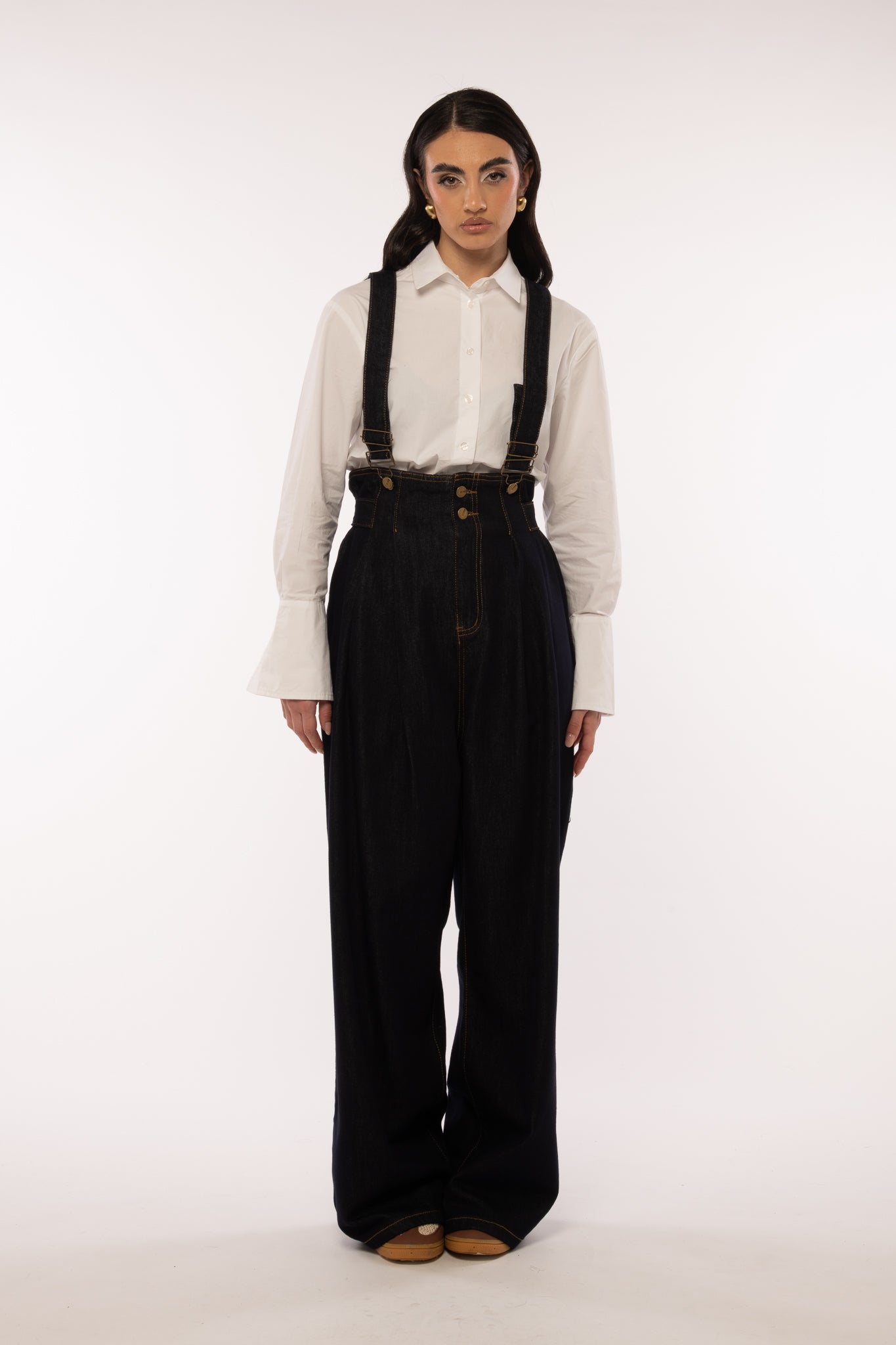 Jeans ‘CON BRETELLE’ Lavaggio Zero