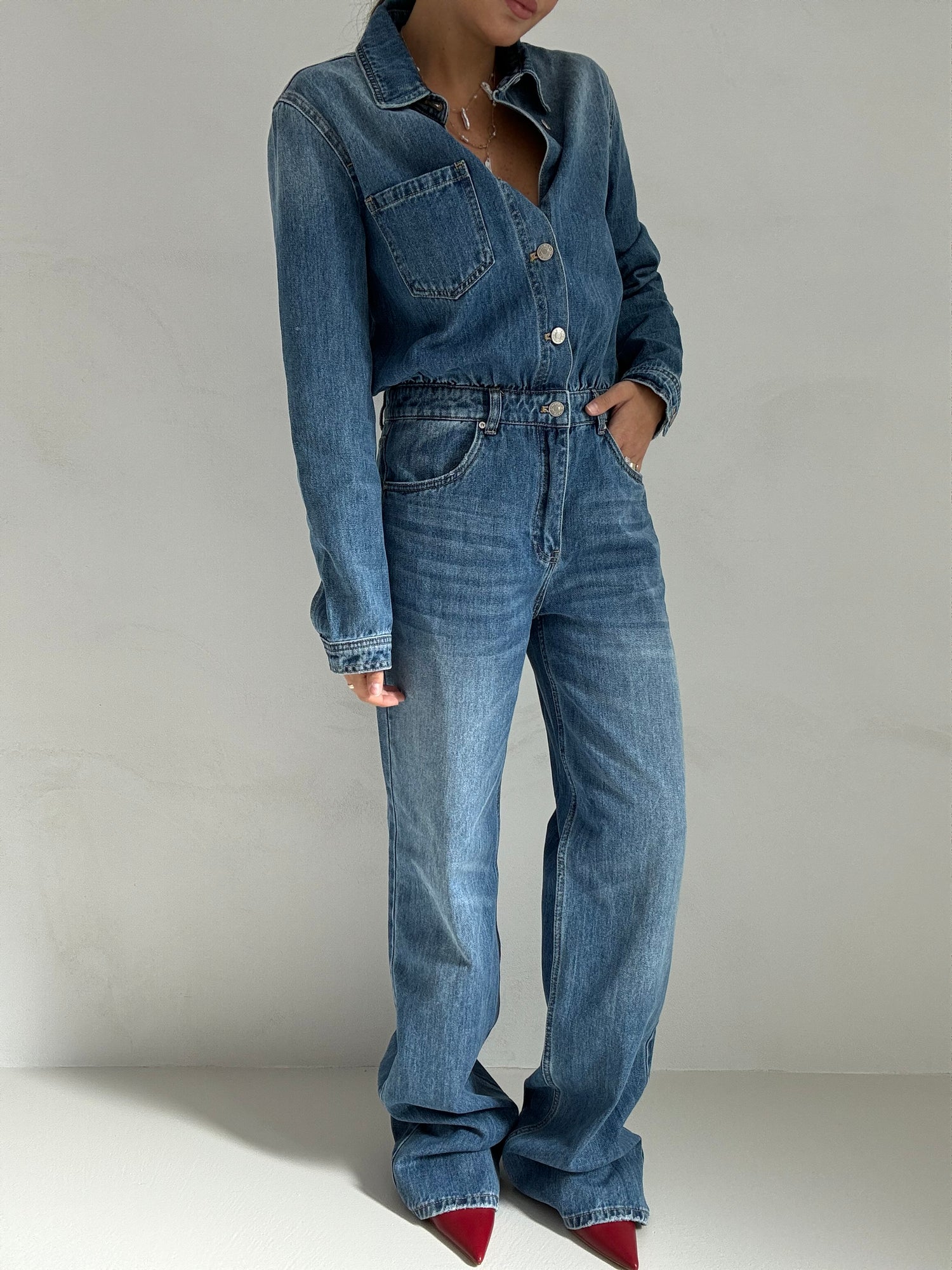 Tutone in denim ‘100% COTONE’