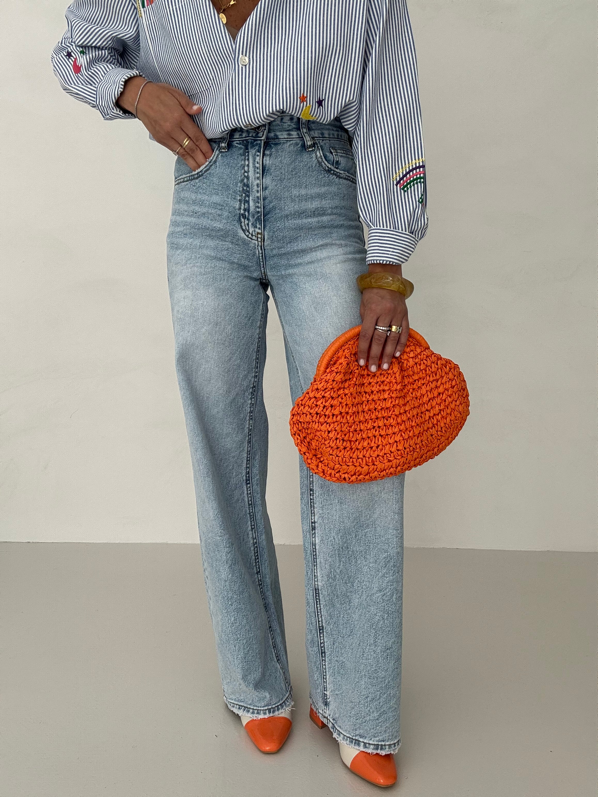 Jeans ‘TELA RIGIDA’ Denim Chiaro