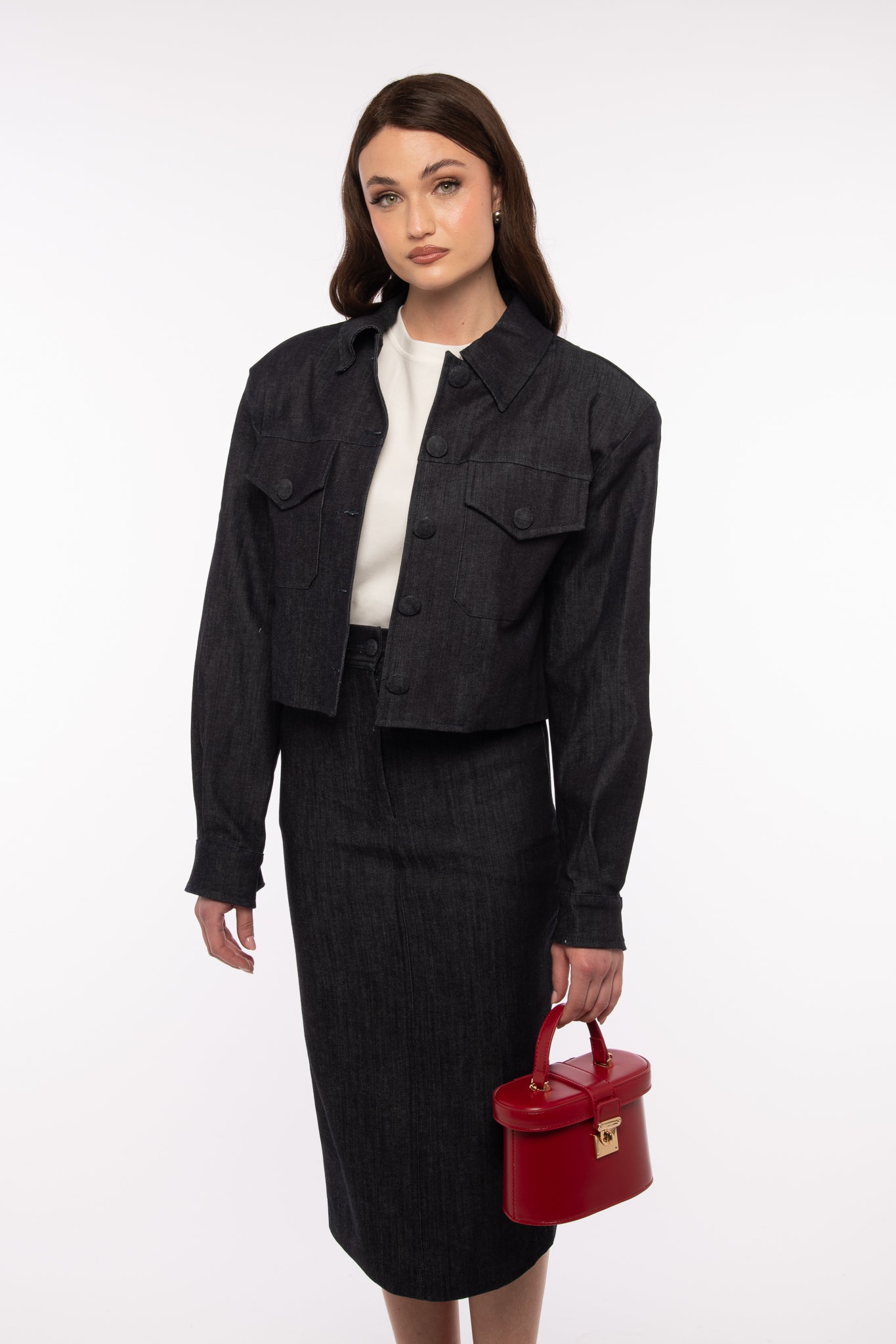 Giacca 3&33 ‘EFFETTO DENIM’