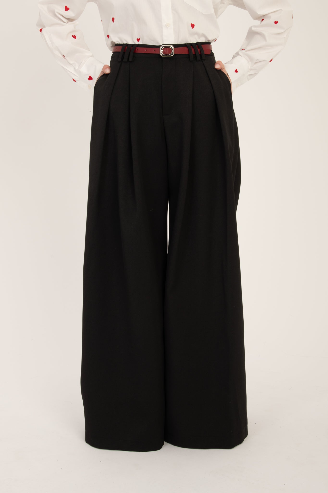 Pantalone ‘MOOD MAN’ con cintura Nero