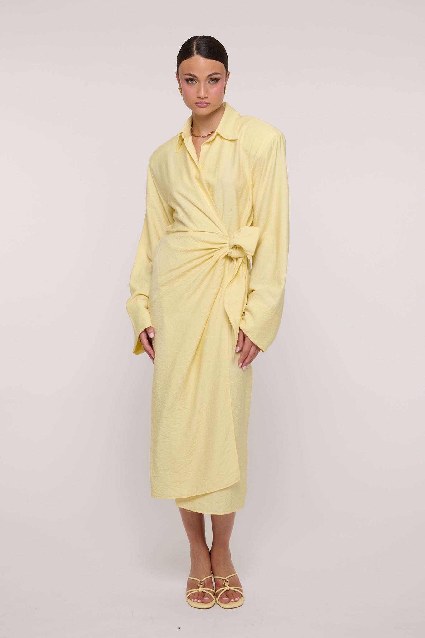 Abito ‘PORTAFOGLIO’ Maxi Spallina Giallo