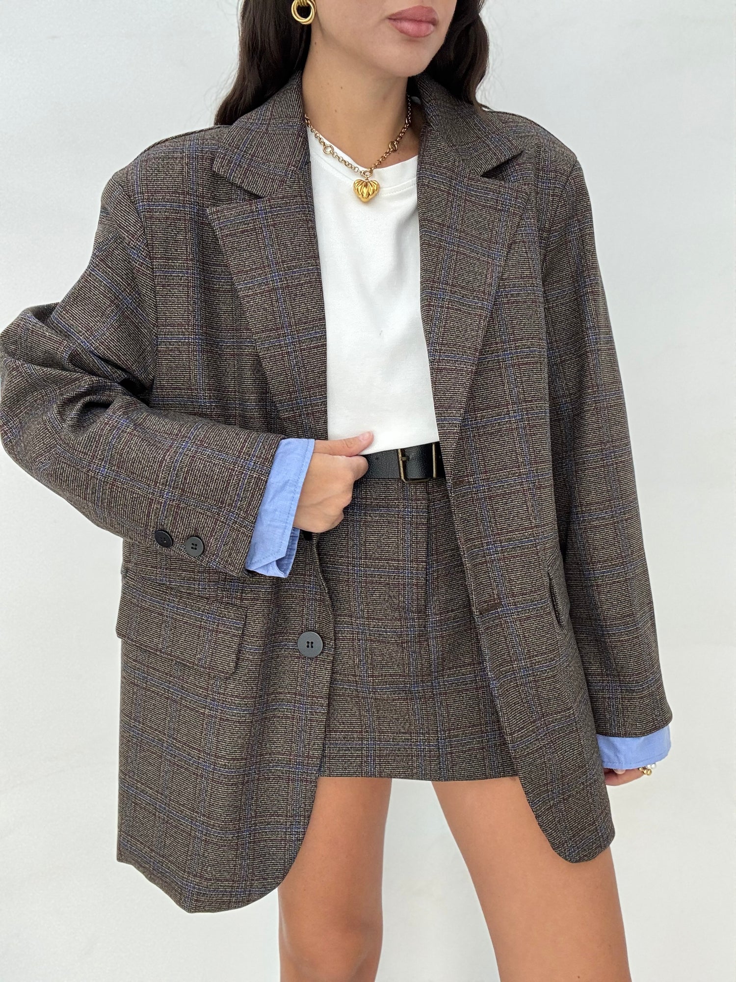 Blazer ‘PRINCIPE DI GALLES’ By Lumina Cacao