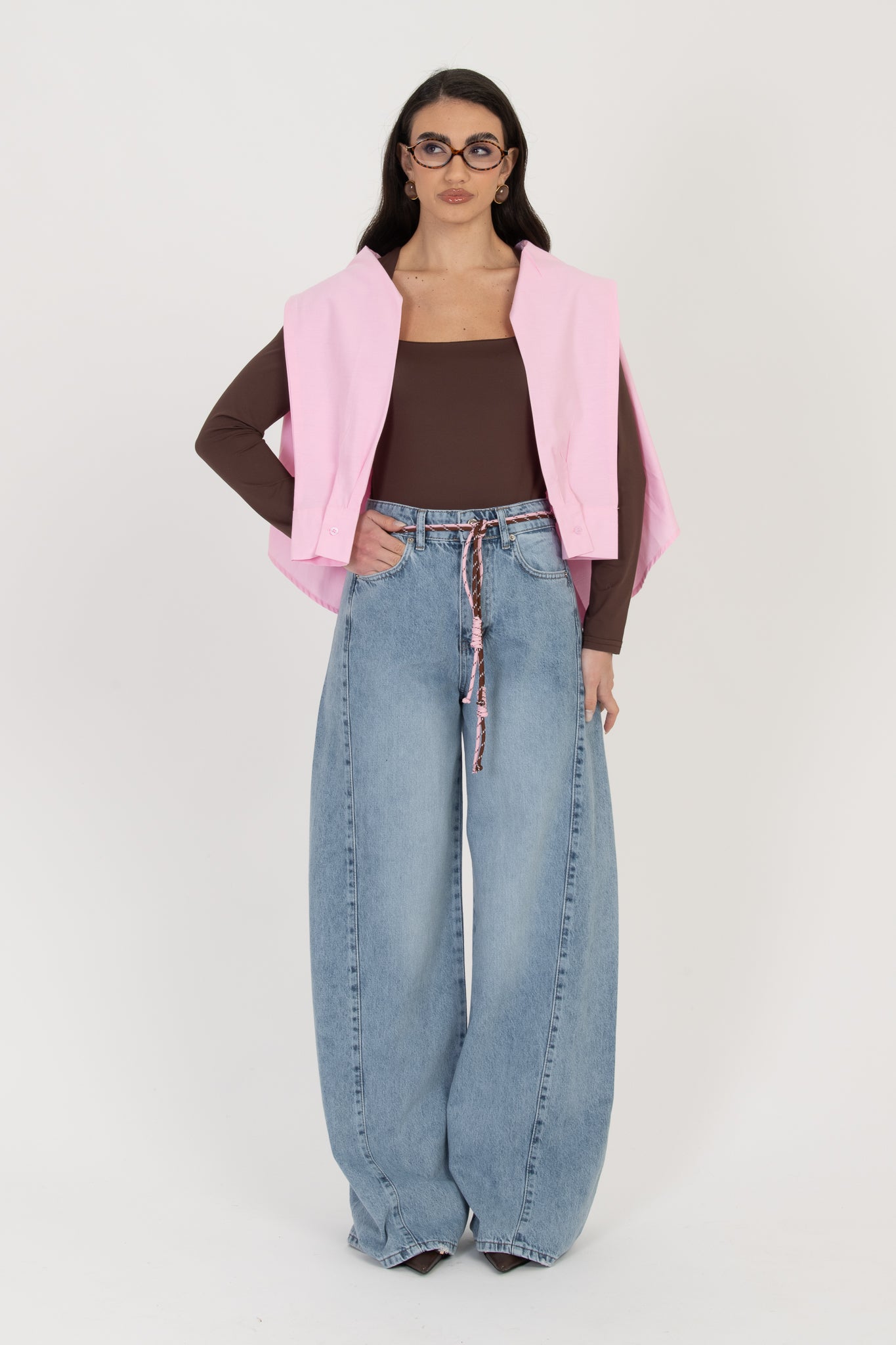 Jeans ‘CINTURA IN CORDA’ BY LUMINA Denim Chiaro