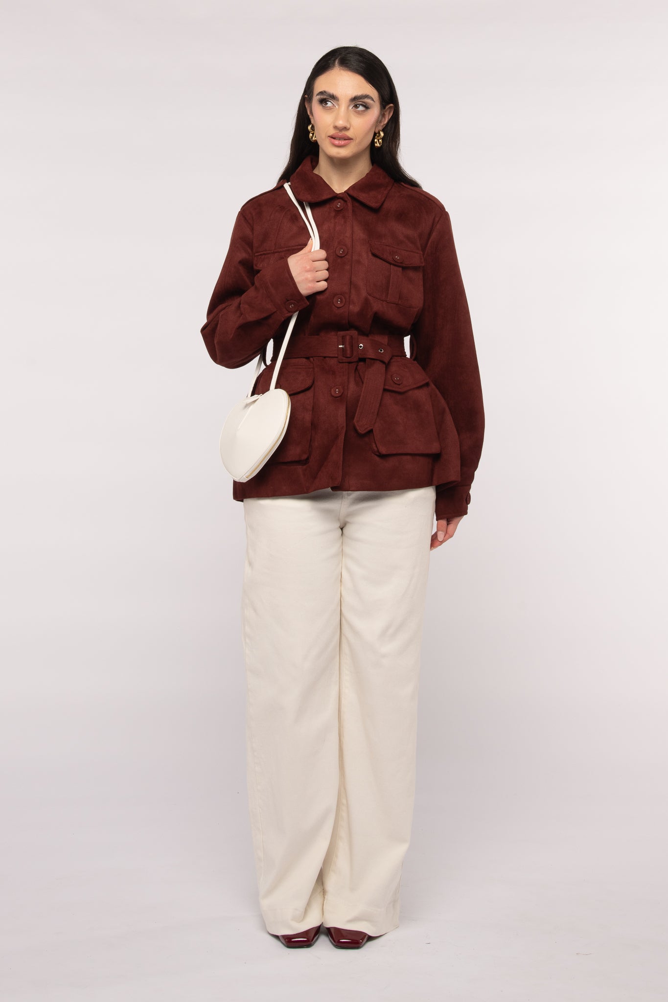 Jeans ‘GAMBA DRITTA’ Bianco