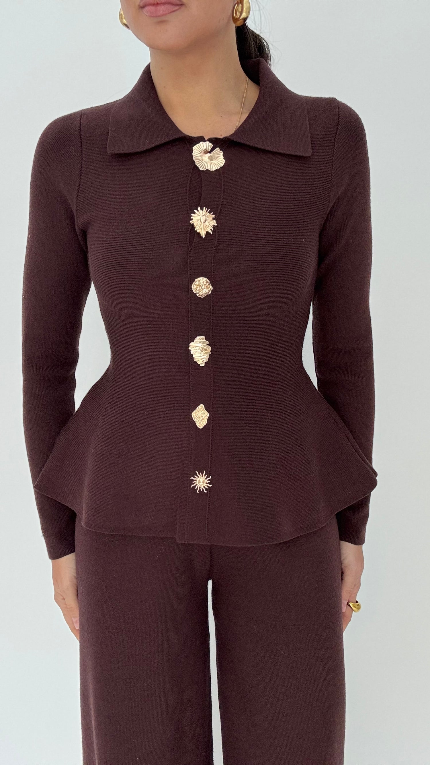 Coordinato ‘TRENDY DETTAGLIO ORO’ Cacao