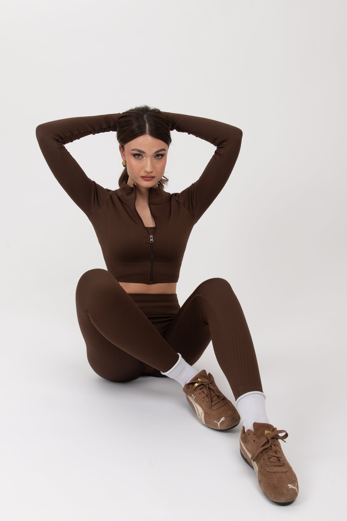 Coordinato ‘GYM’ TRE PEZZI Cacao