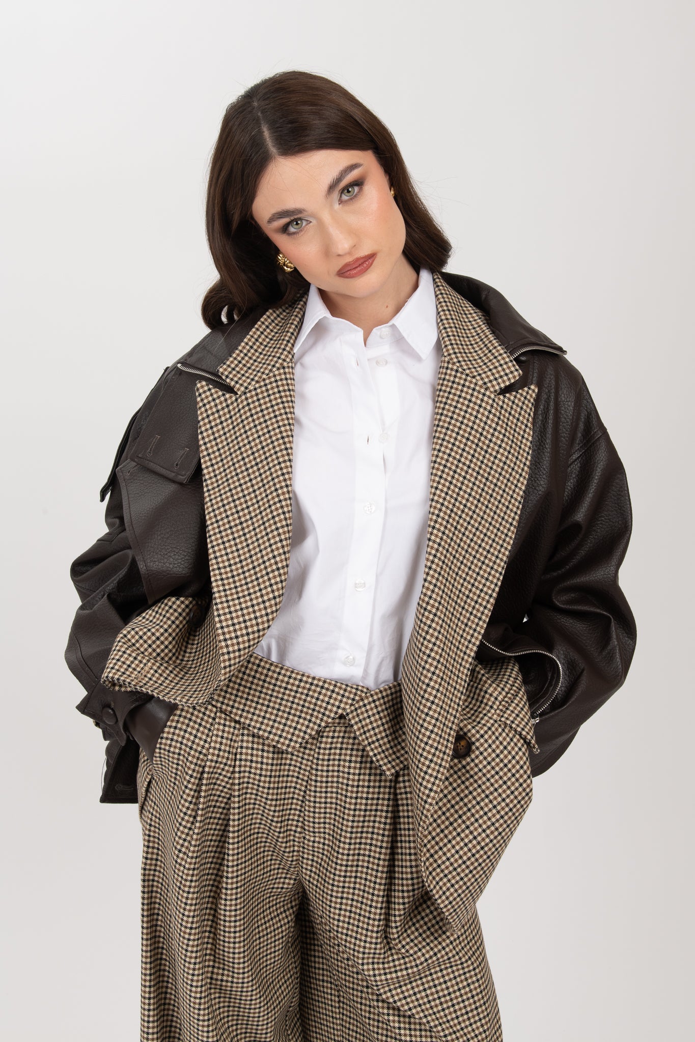 Blazer ‘PIED DE POULE BY LUMINA’ 30%LANA