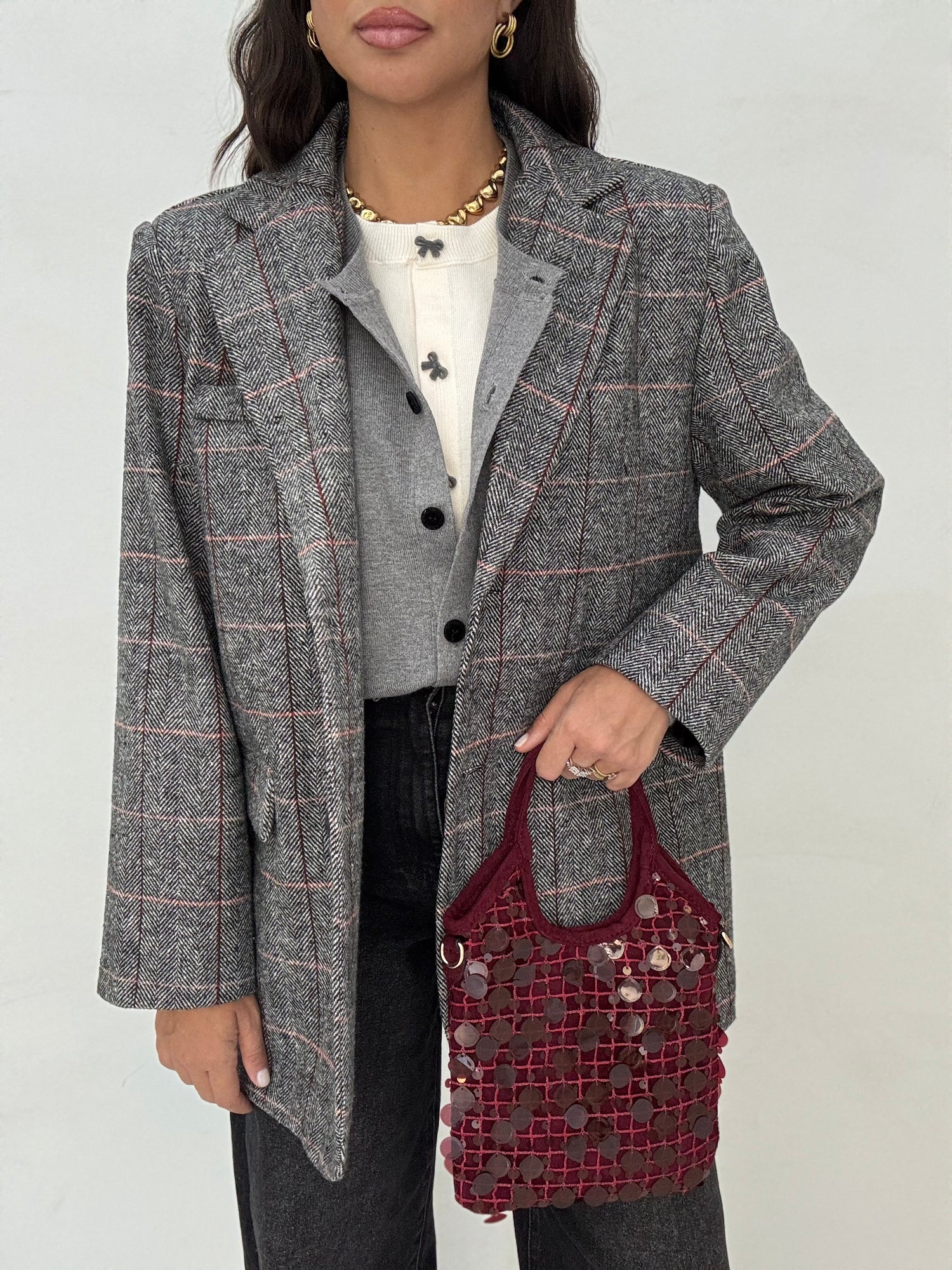 Pochette ‘PAILLETTES’ Bordeaux