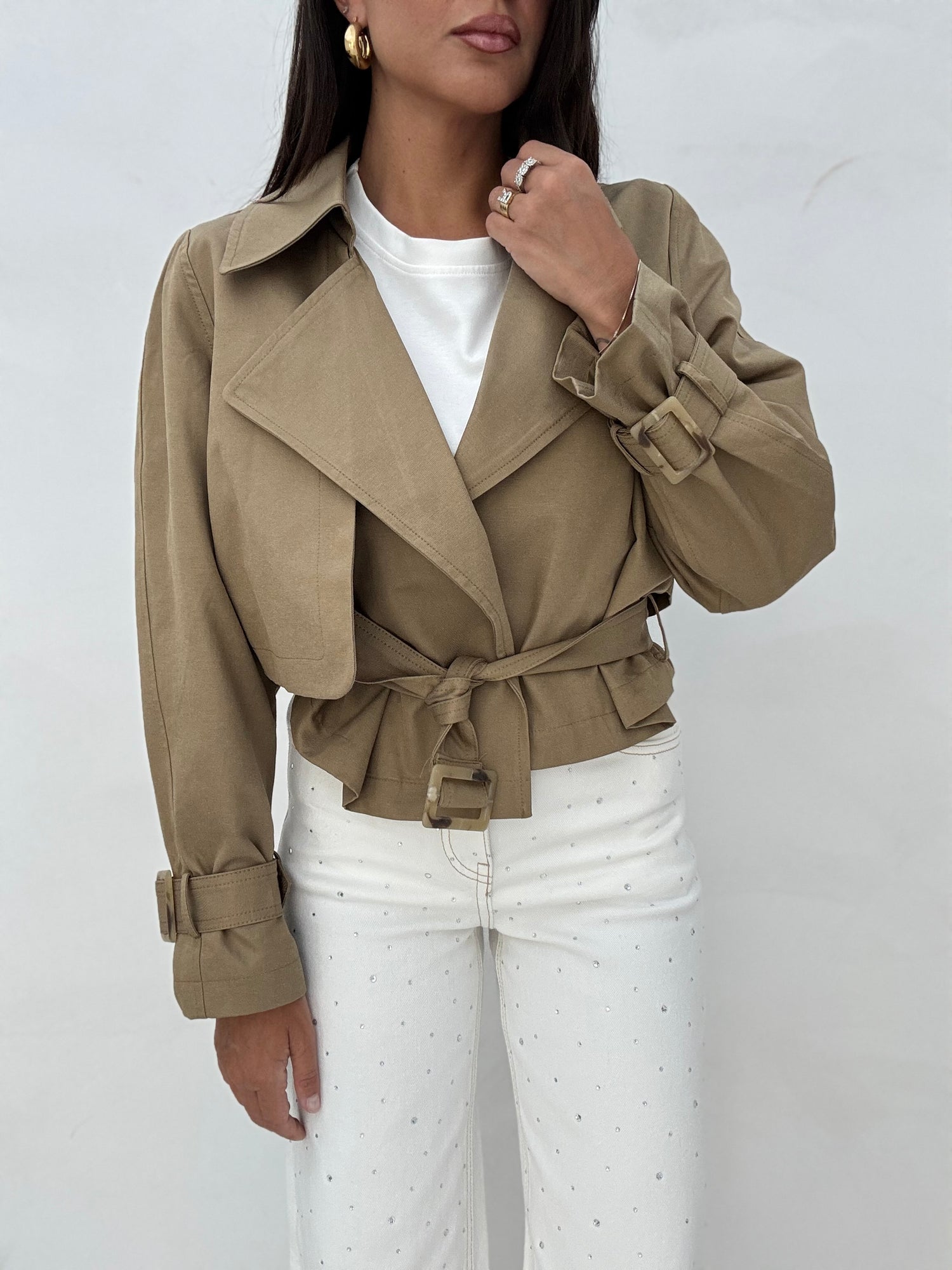 Trench ‘55% COTONE’ Camel