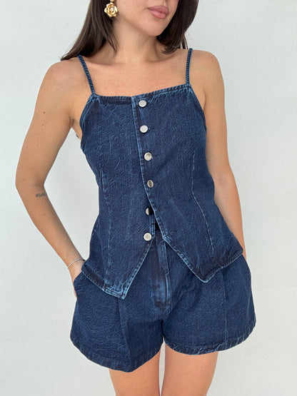Pantaloncino ‘BY LUMINA 100%COTONE’ Denim scuro