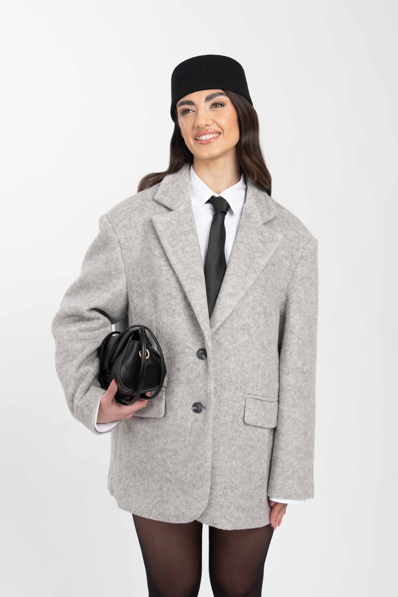 Blazer/Cappotto ‘15%LANA’ BY LUMINA Grigio Chiaro