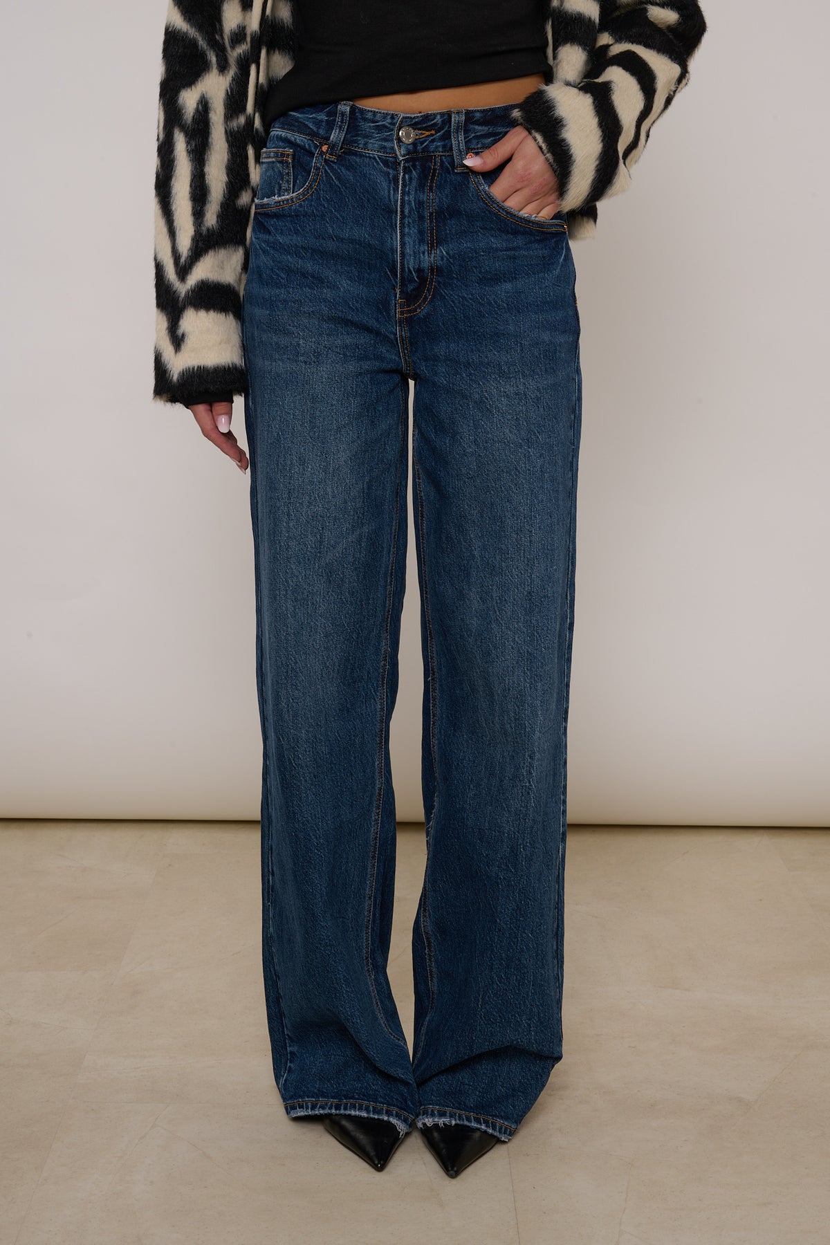 JEANS ‘WIDE LEG’ Denim Scuro 2.0
