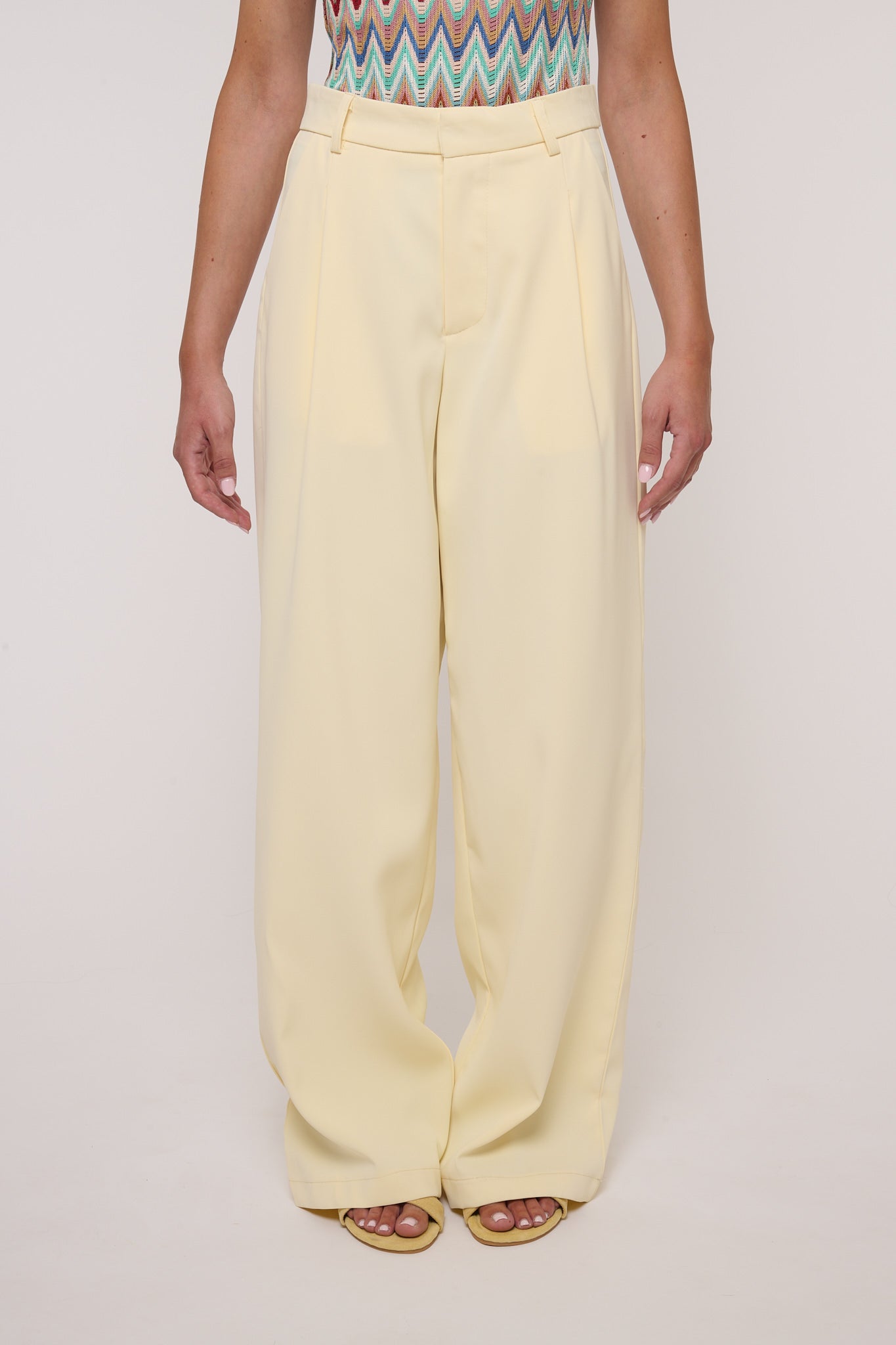 Pantalone ‘GANCETTO’ Giallo Burro