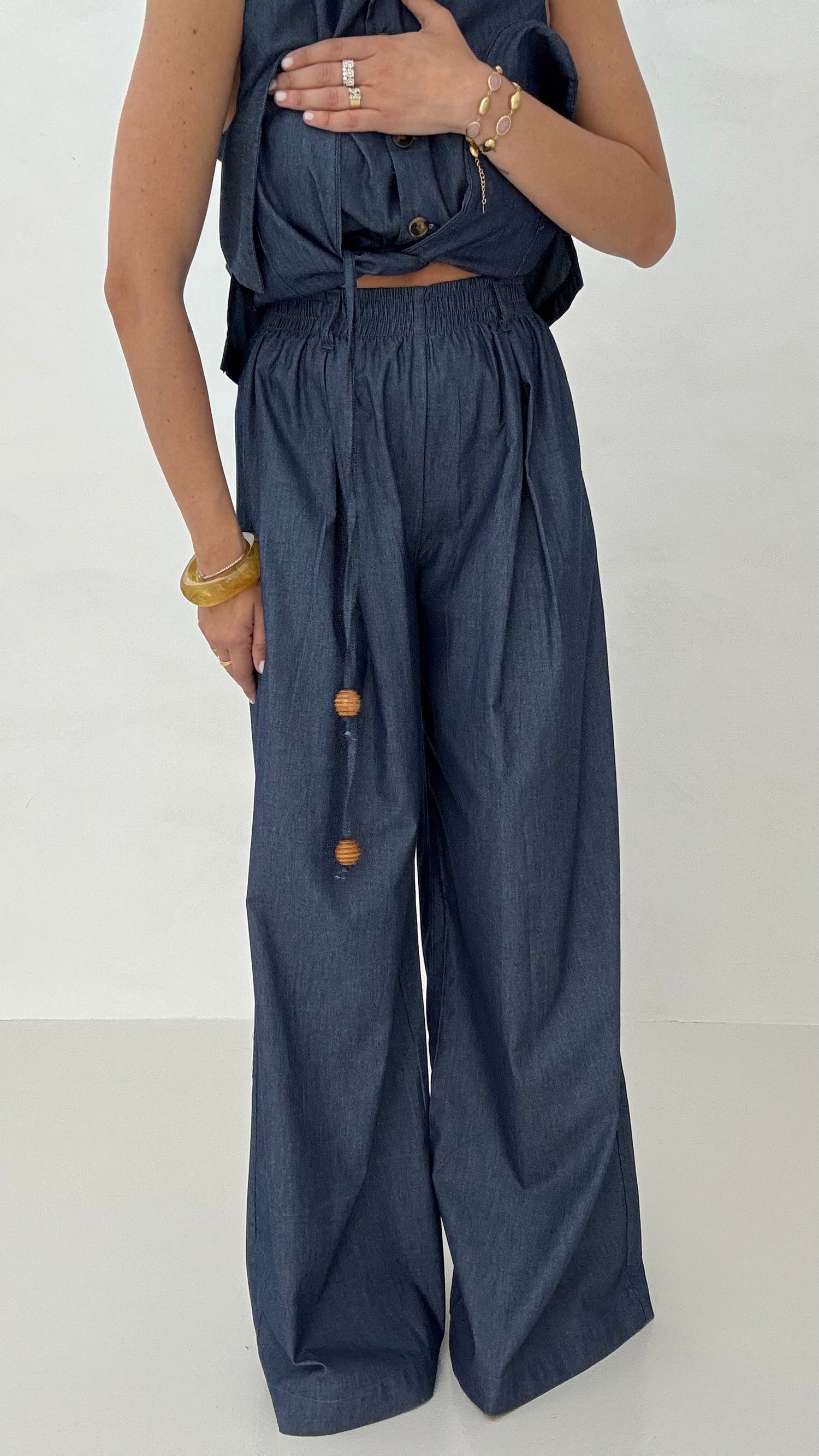 Coordinato ‘100% COTONE’ BY LUMINA effetto denim