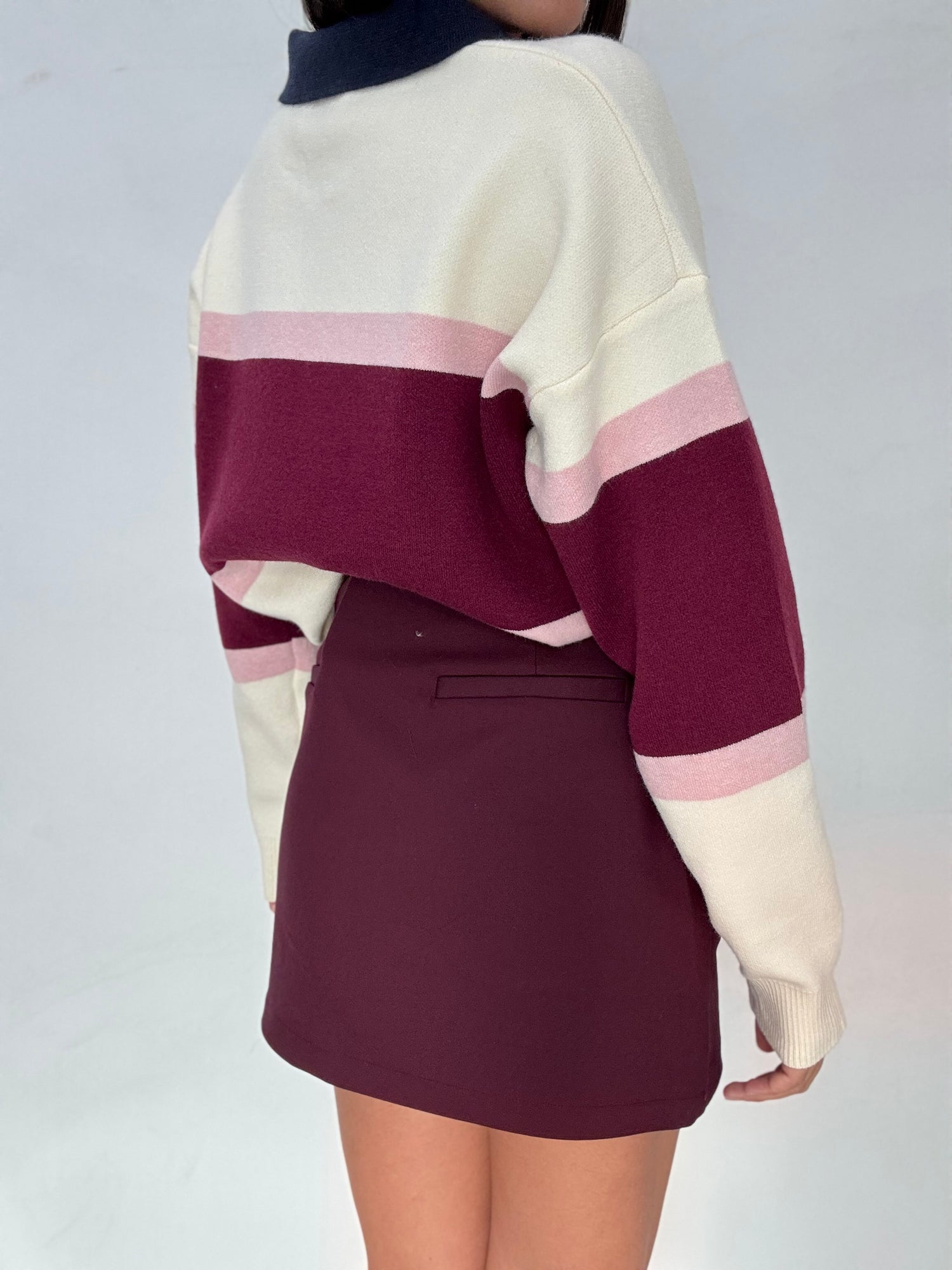 Gonna ‘MINI’ con cinturino Bordeaux