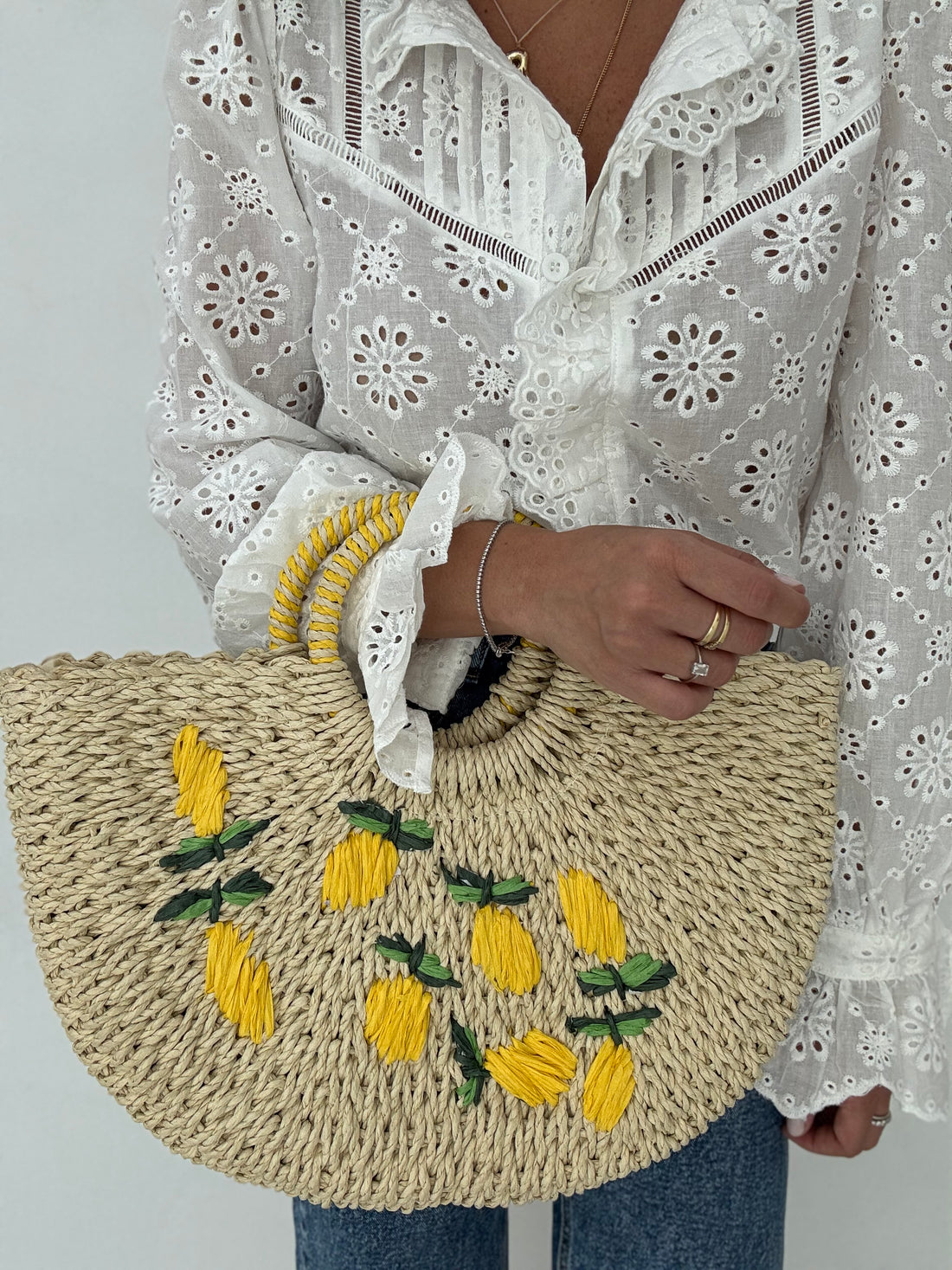 Borsa ‘LIMONI’ rafia Burro