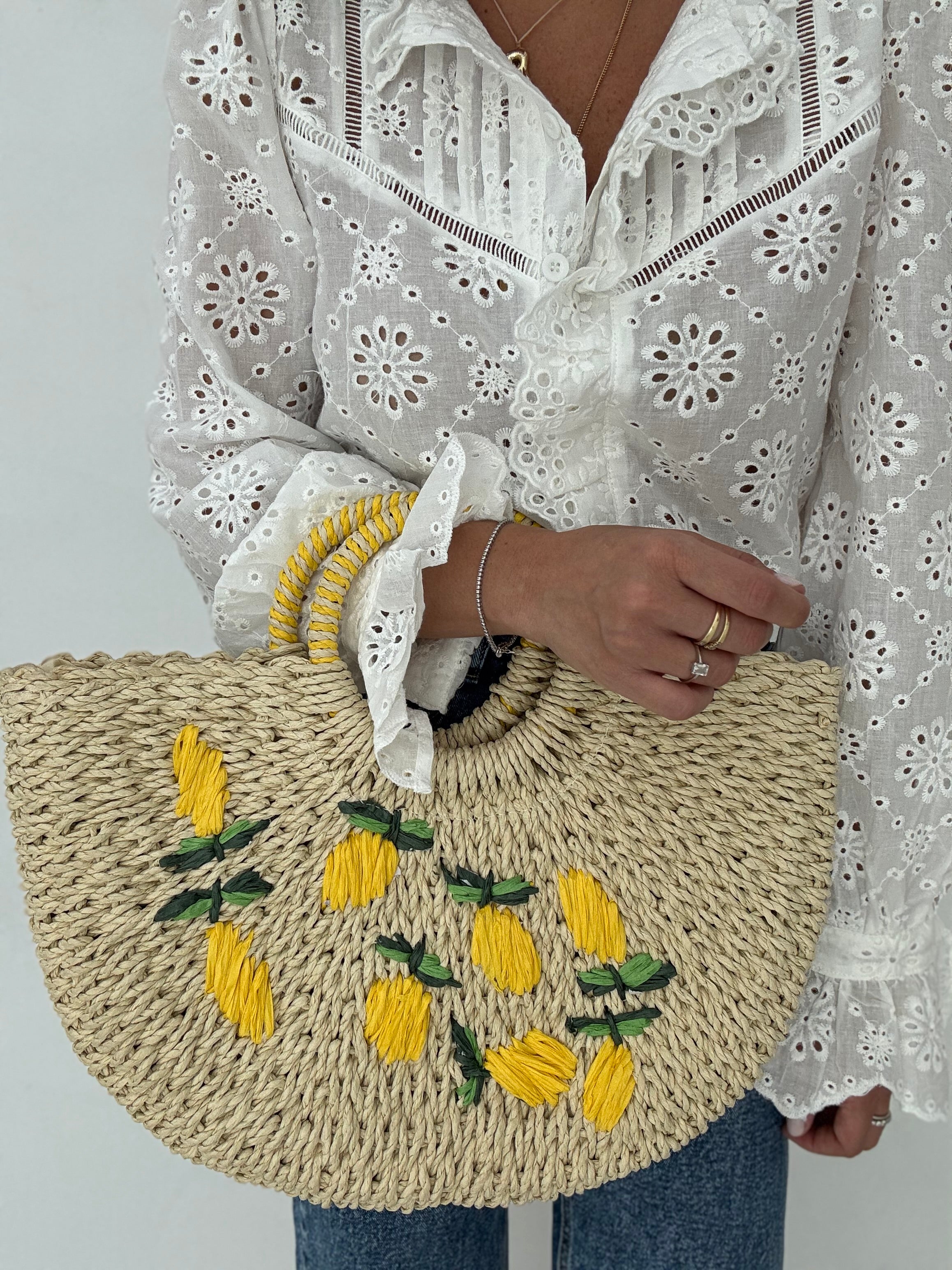 Borsa ‘LIMONI’ rafia Burro