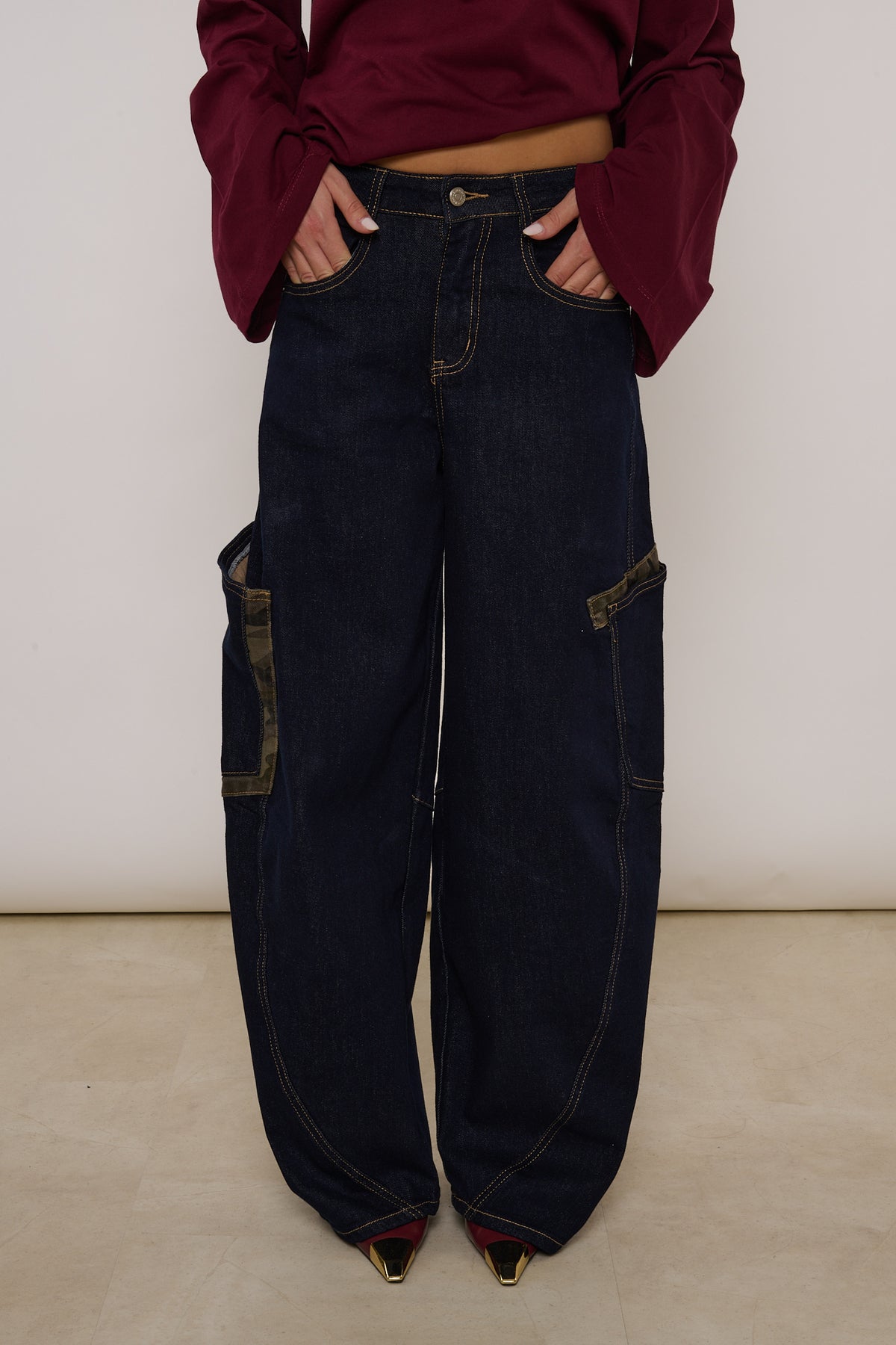 Jeans ‘DETTAGLIO CAMOUFLAGE’  Lavaggio Zero