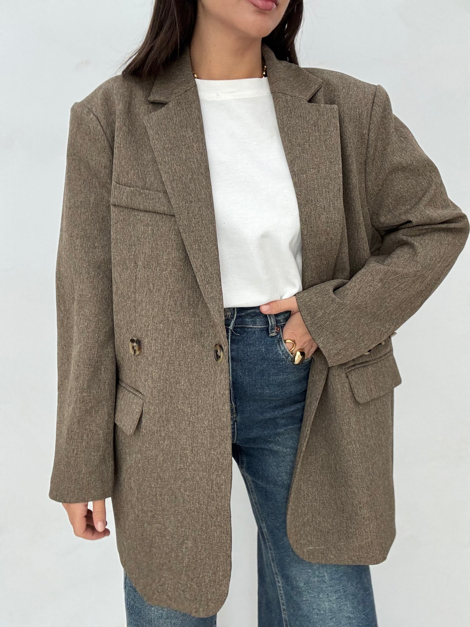 Blazer ‘SPACCO SUL RETRO’ Mocha Mousse