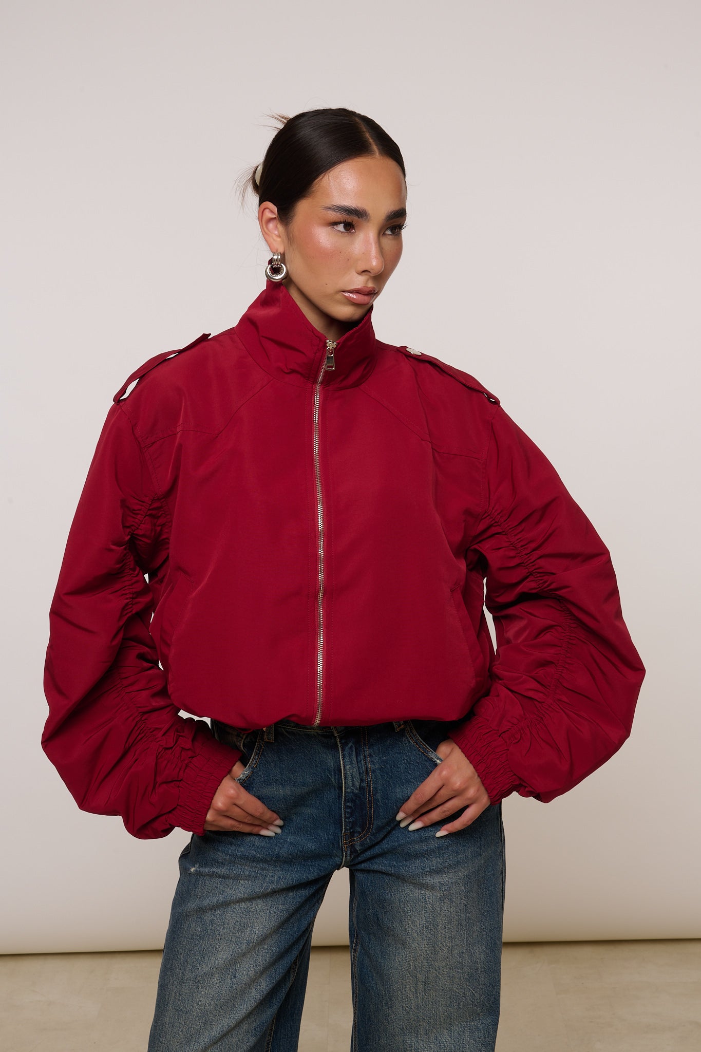 Bomber ‘65% COTONE’ Rosso