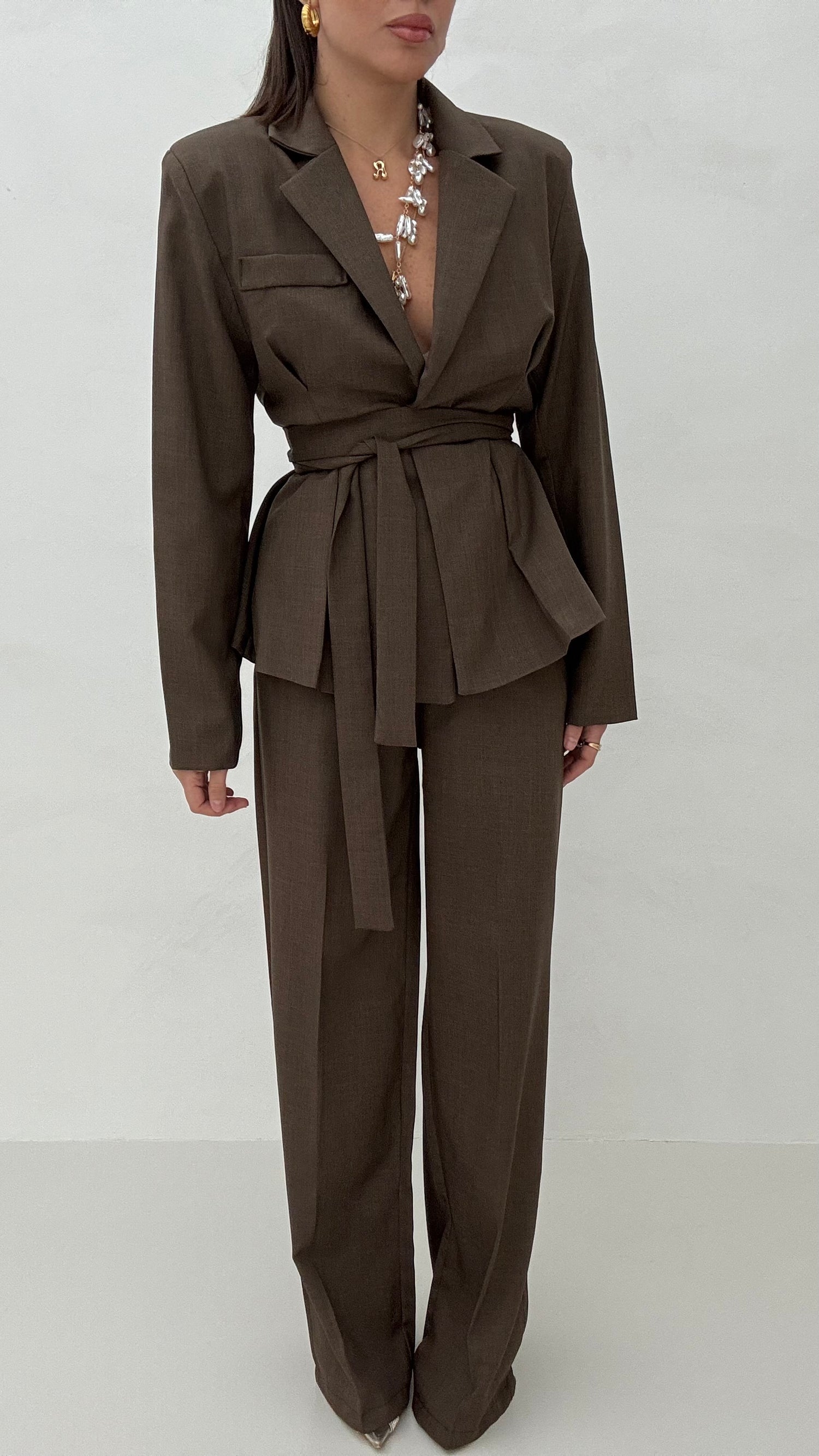 Tailleur ‘FUSCIACCA’ Mocha