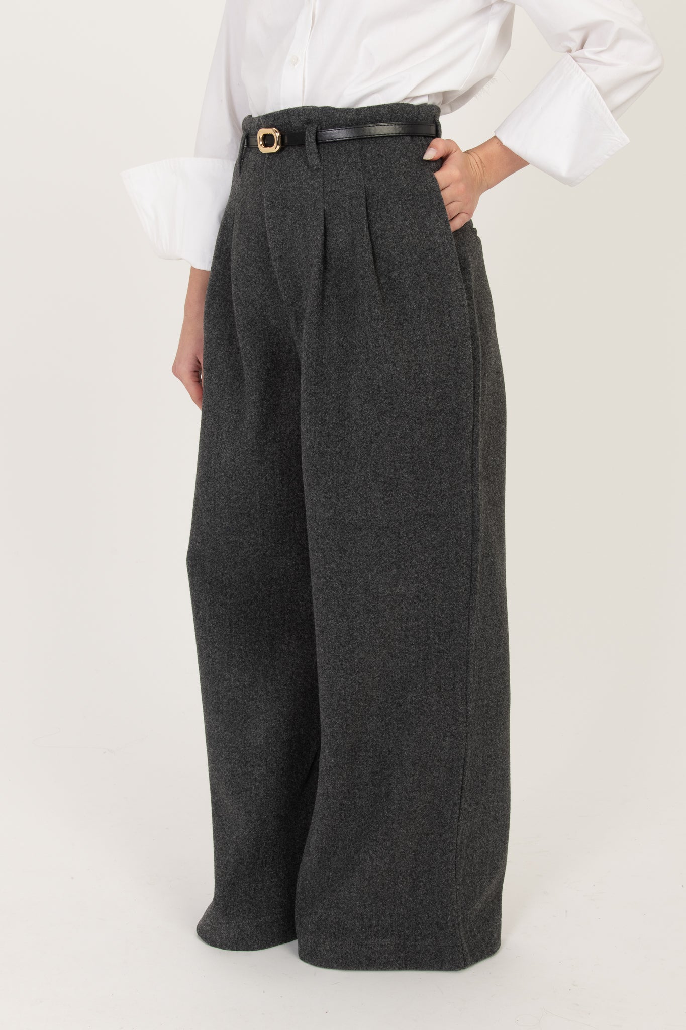 Pantalone ‘TESSUTO CAPPOTTO’ Grigio