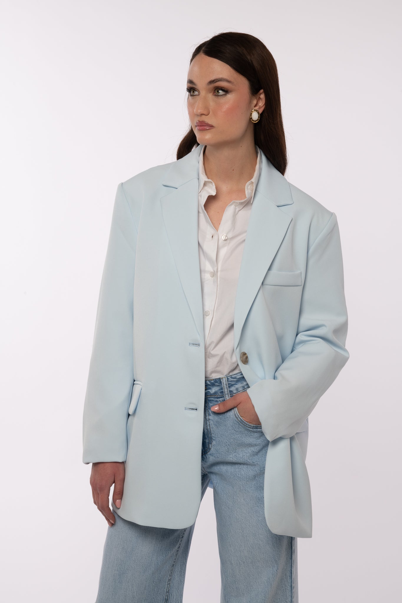 Blazer ‘SPACCO SUL RETRO’ Azzurro