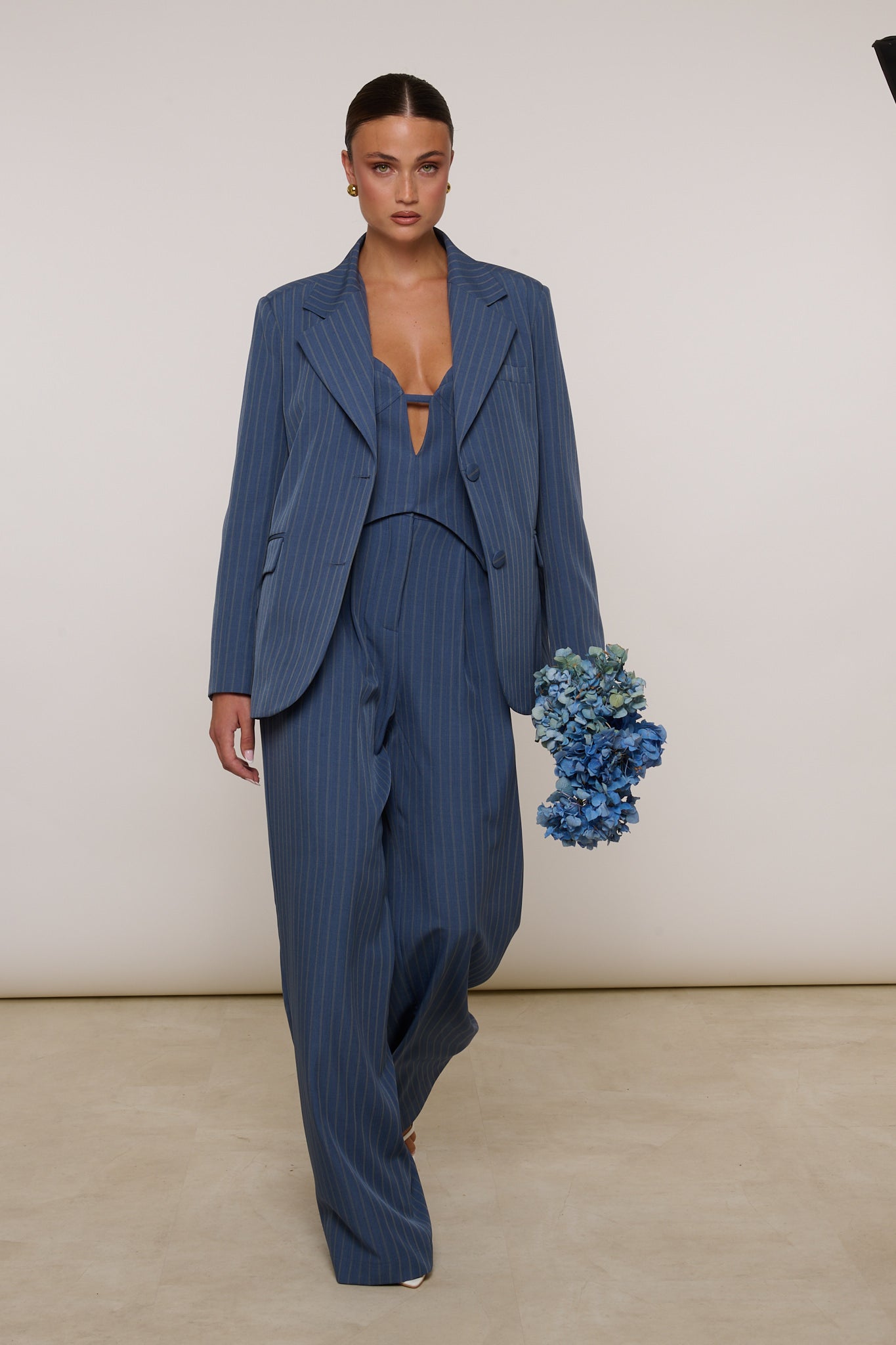 Tailleur ‘TRE PEZZI 3&33’ Gessato Blu