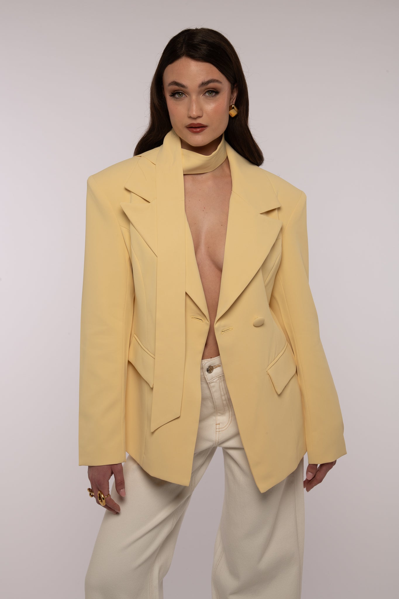 Blazer ‘LA VIA’ due bottoni Giallo