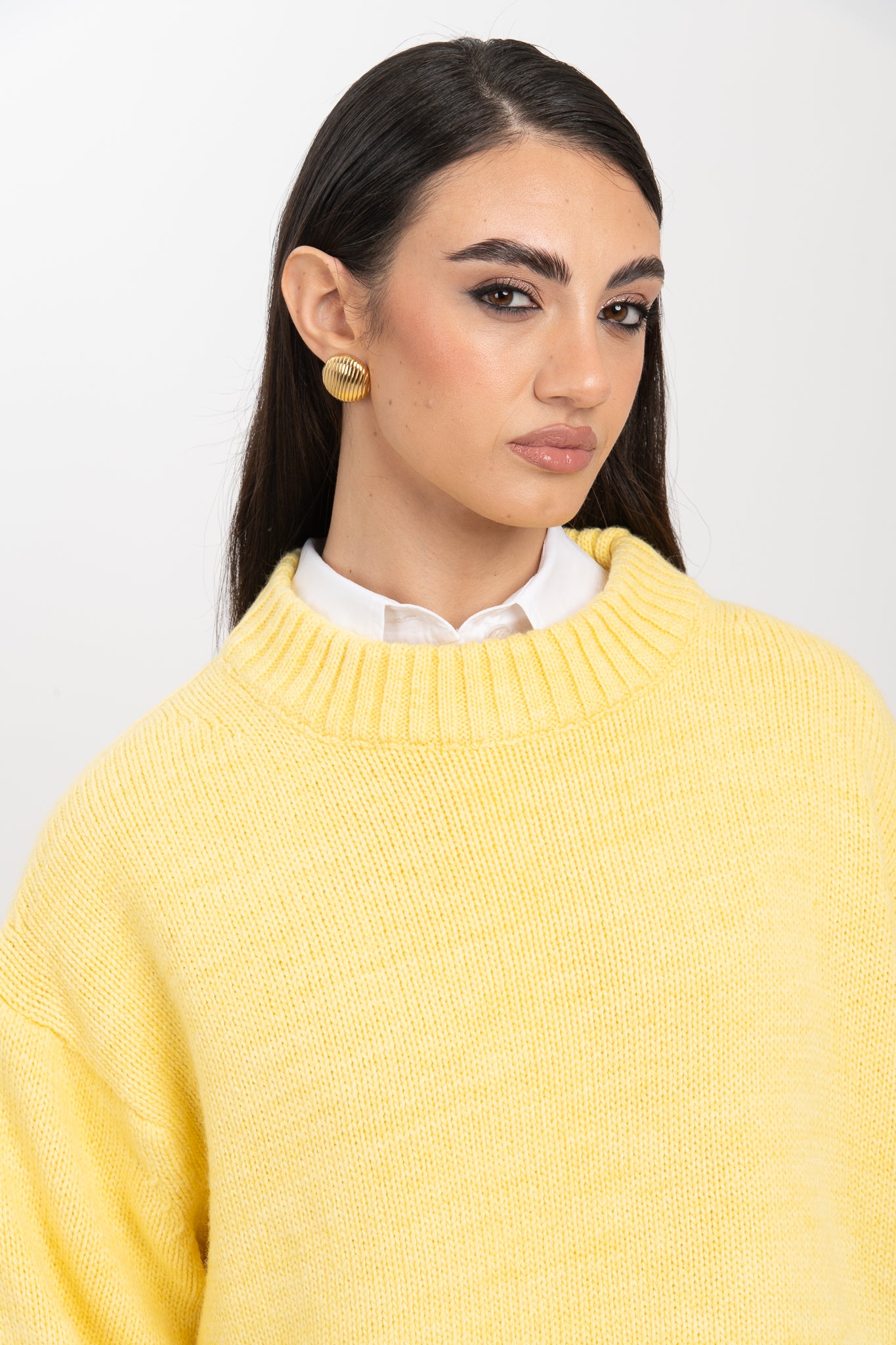Maglione ‘5%ALPACA’ BY LUMINA’ Giallo