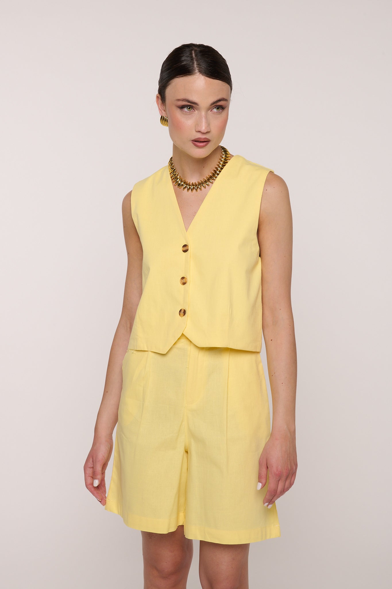 Coordinato ‘97% COTONE’ Giallo