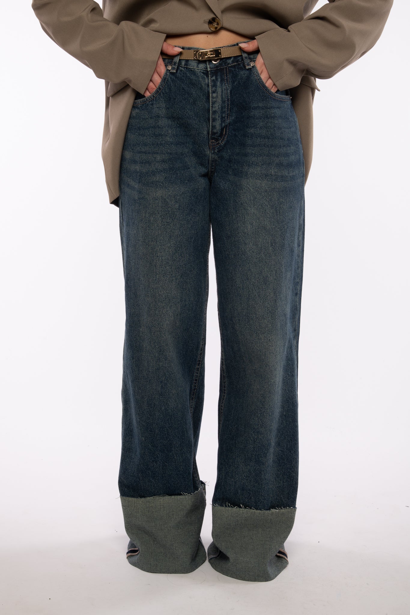 Jeans ‘PIEGONE’ Denim Scuro