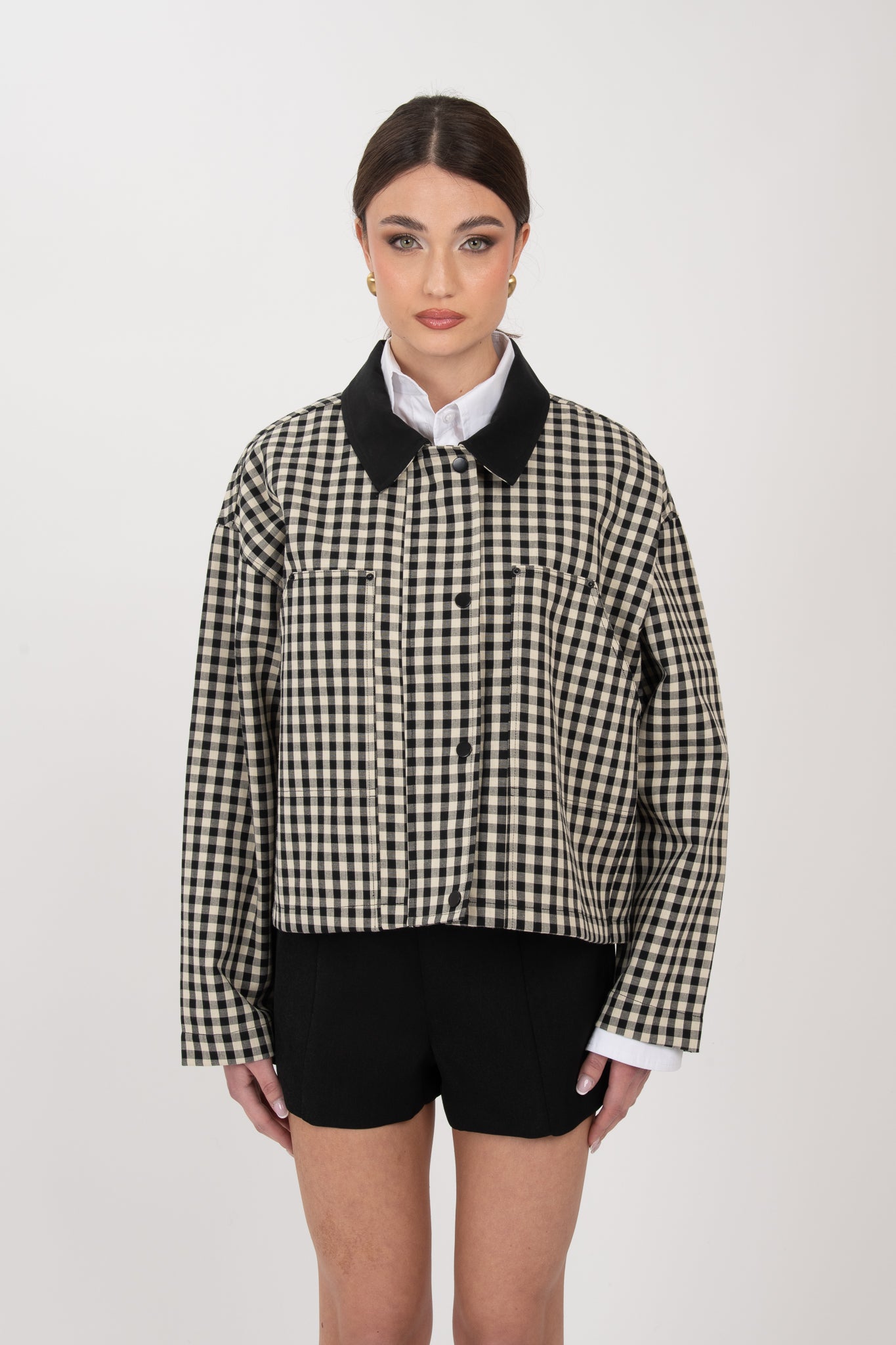 Giacca ‘QUADRETTI BY LUMINA’ Nero