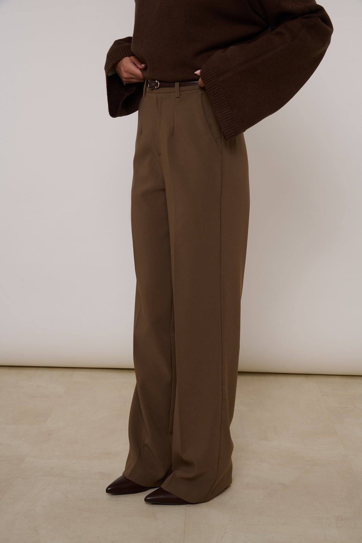 Pantalone ‘GANCETTO AMOUR’ Fango