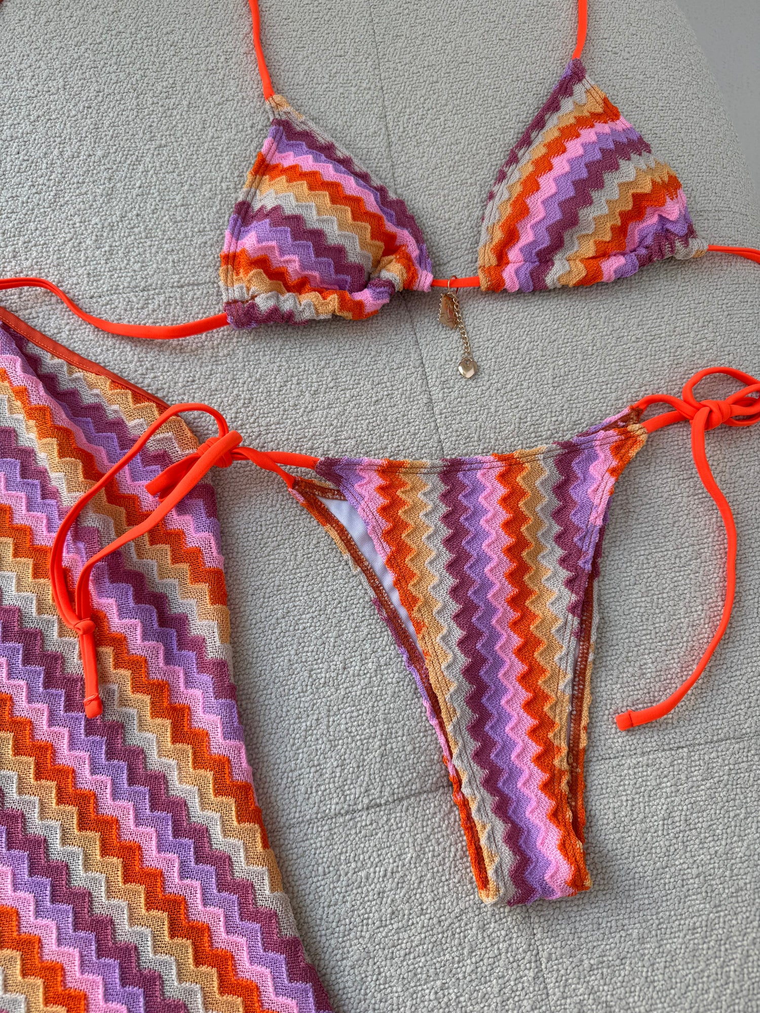 Costume ‘ZIG ZAG’ Rosa e Arancio