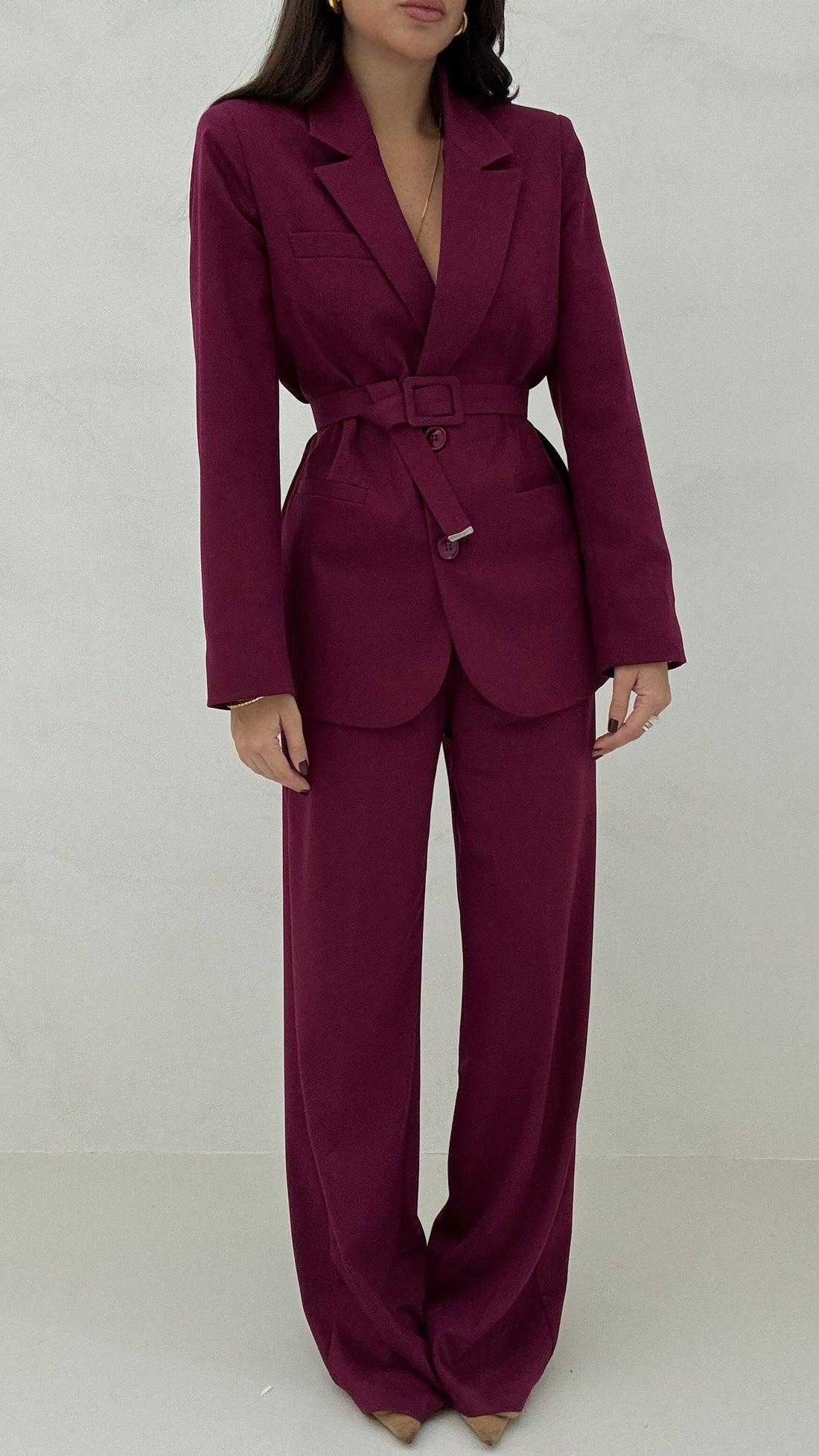 Tailleur ‘NINE 3&amp;33 COLLECTION’ Bordeaux