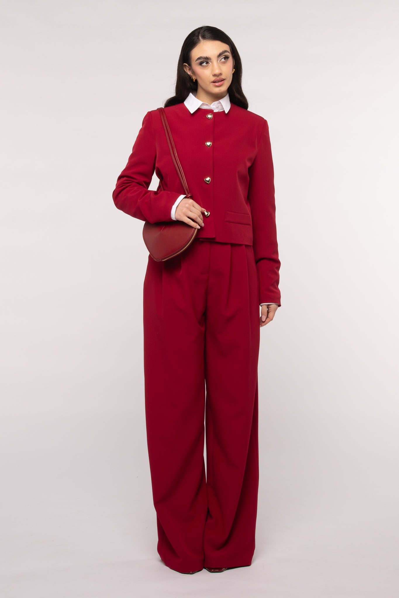 Tailleur ‘BOTTONI CUORE 3&33’ Rosso