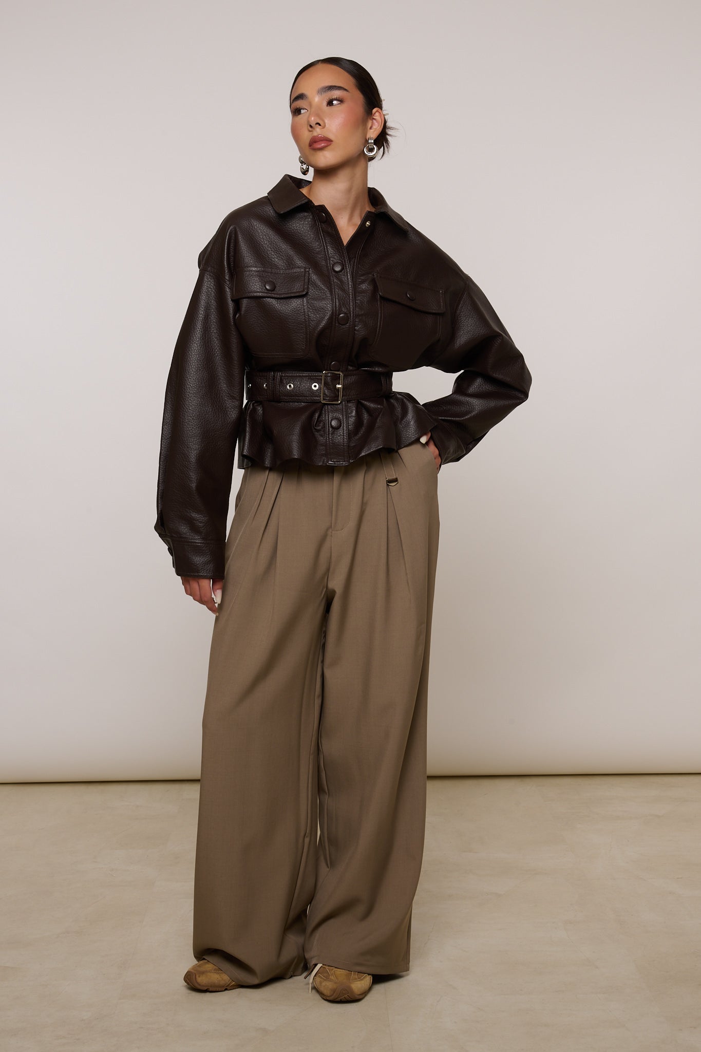 Pantalone ‘GAMBA MORBIDA’ Fango