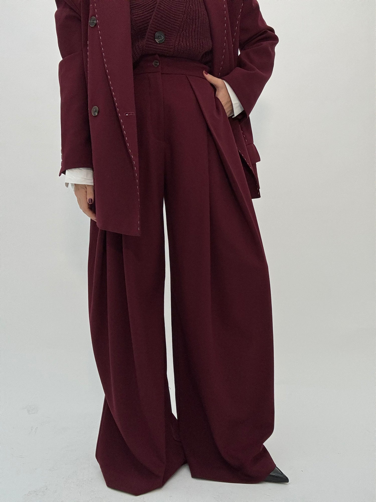 Pantalone ‘MAXI PENCE’ Bordeaux