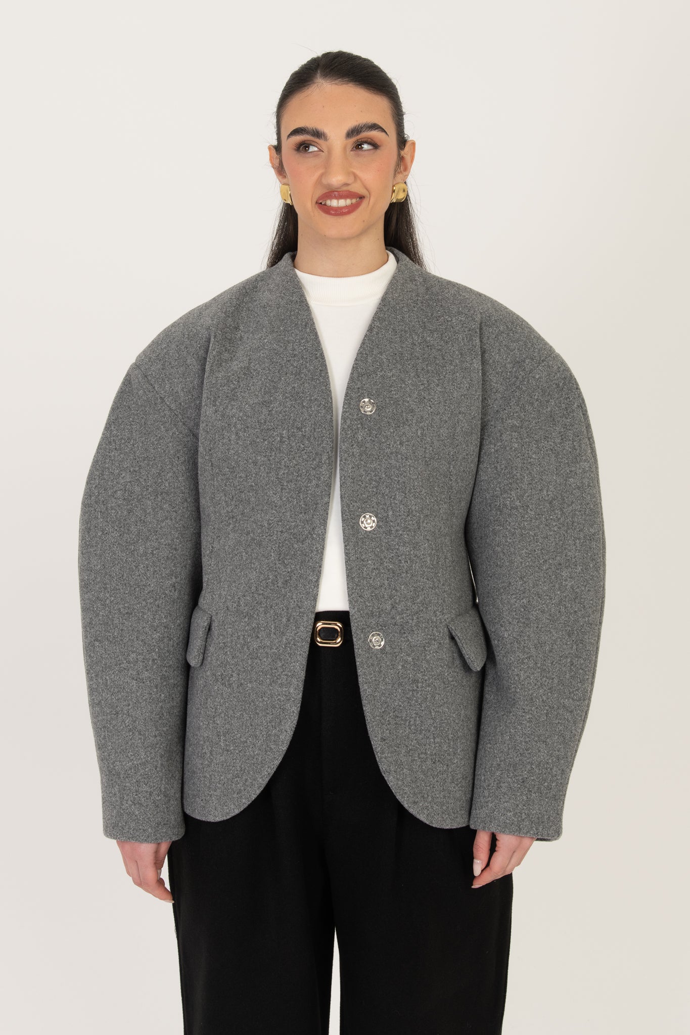 Blazer/Cappotto ‘AVVITATO’ BY LUMINA Grigio