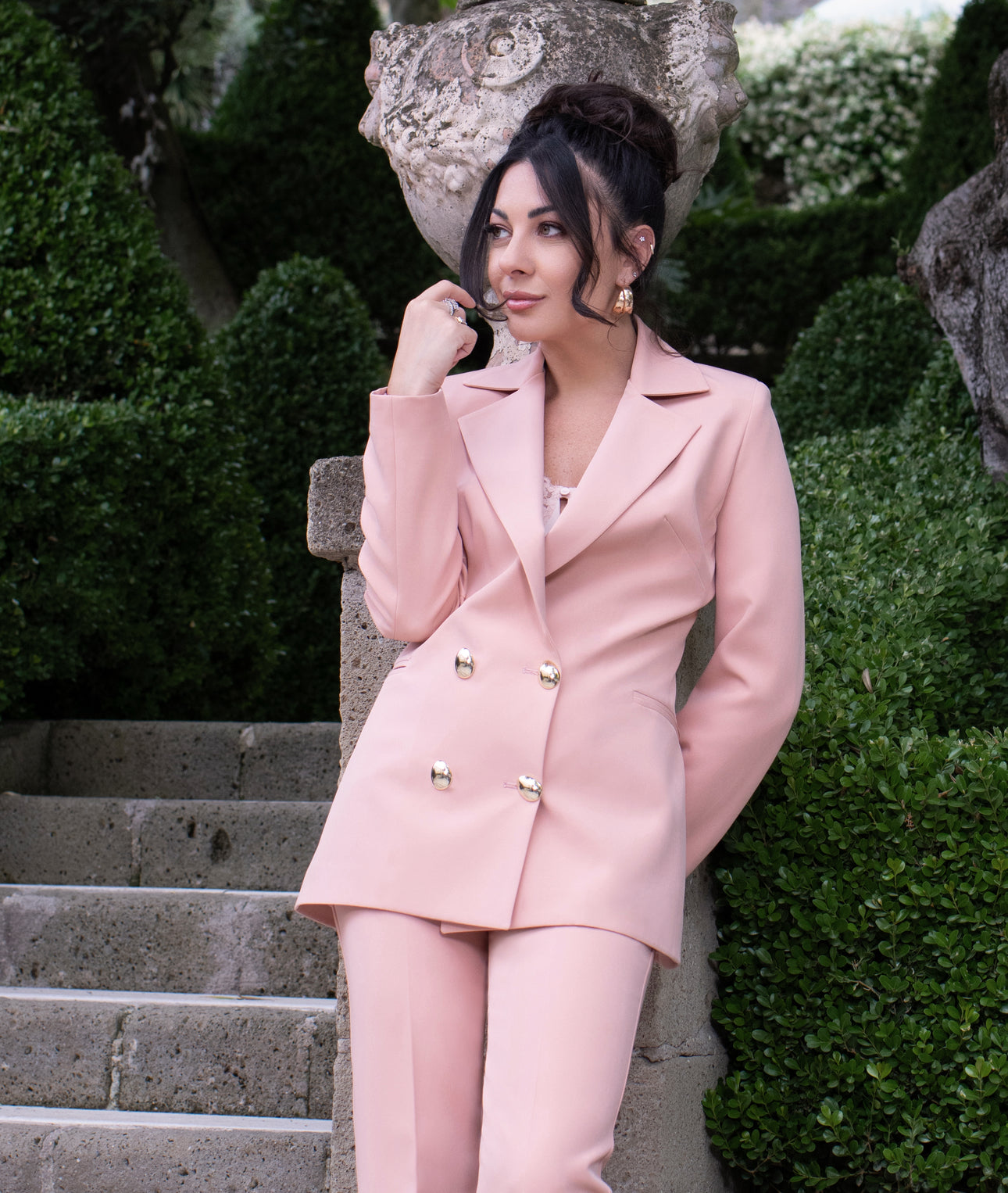 Tailleur ‘BOTTONI GOCCIA 3&33’ Rosa