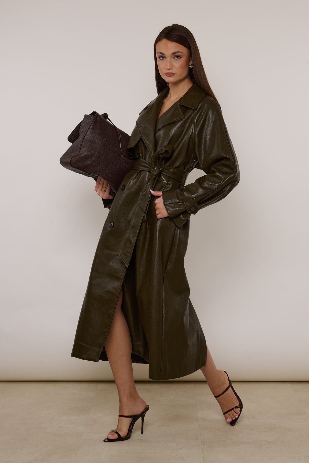 Trench ‘ECOPELLE’ By Lumina Verde Militare