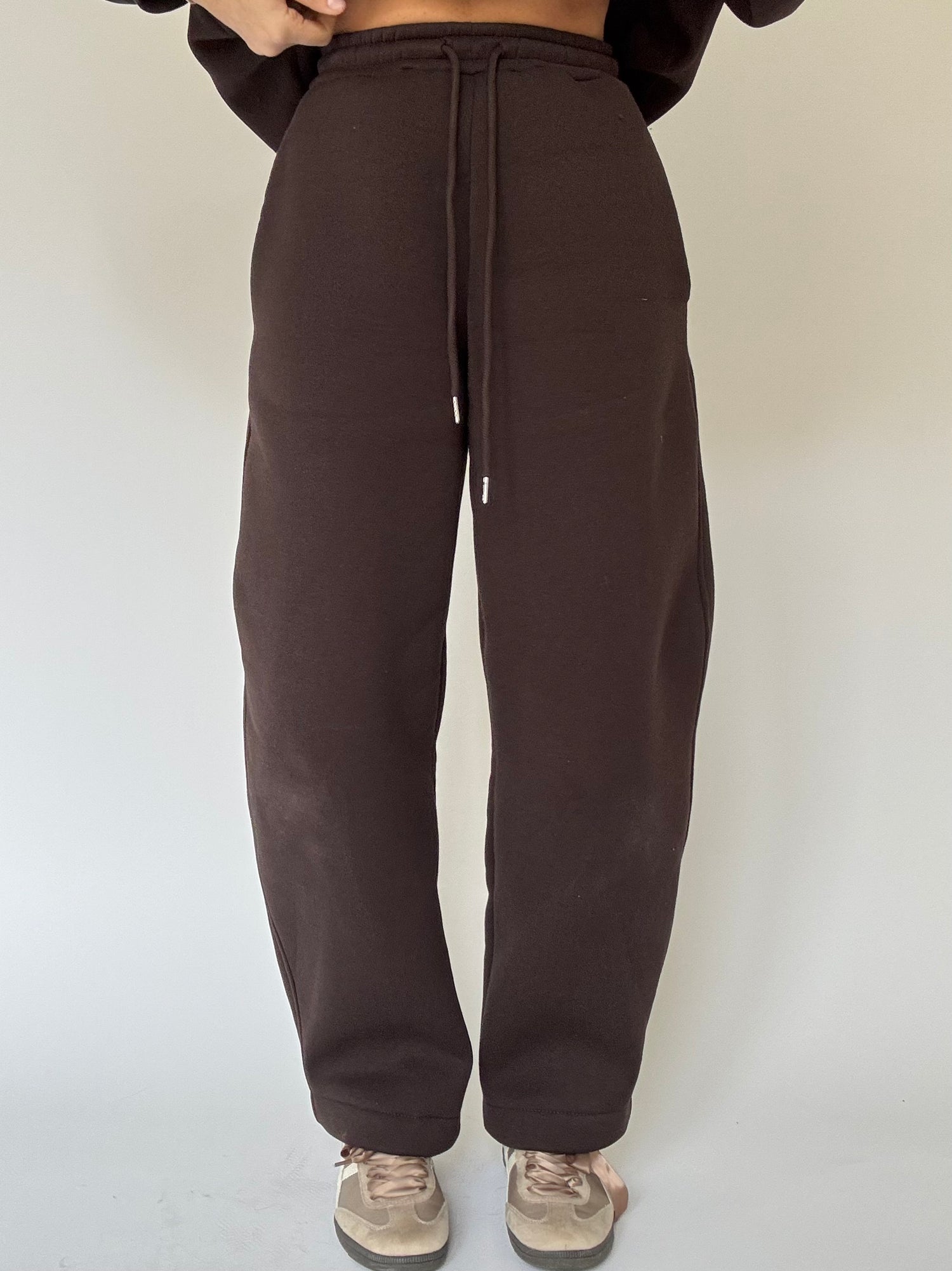 Pantalone Tuta ‘BARREL PILE INTERNO’ Cacao