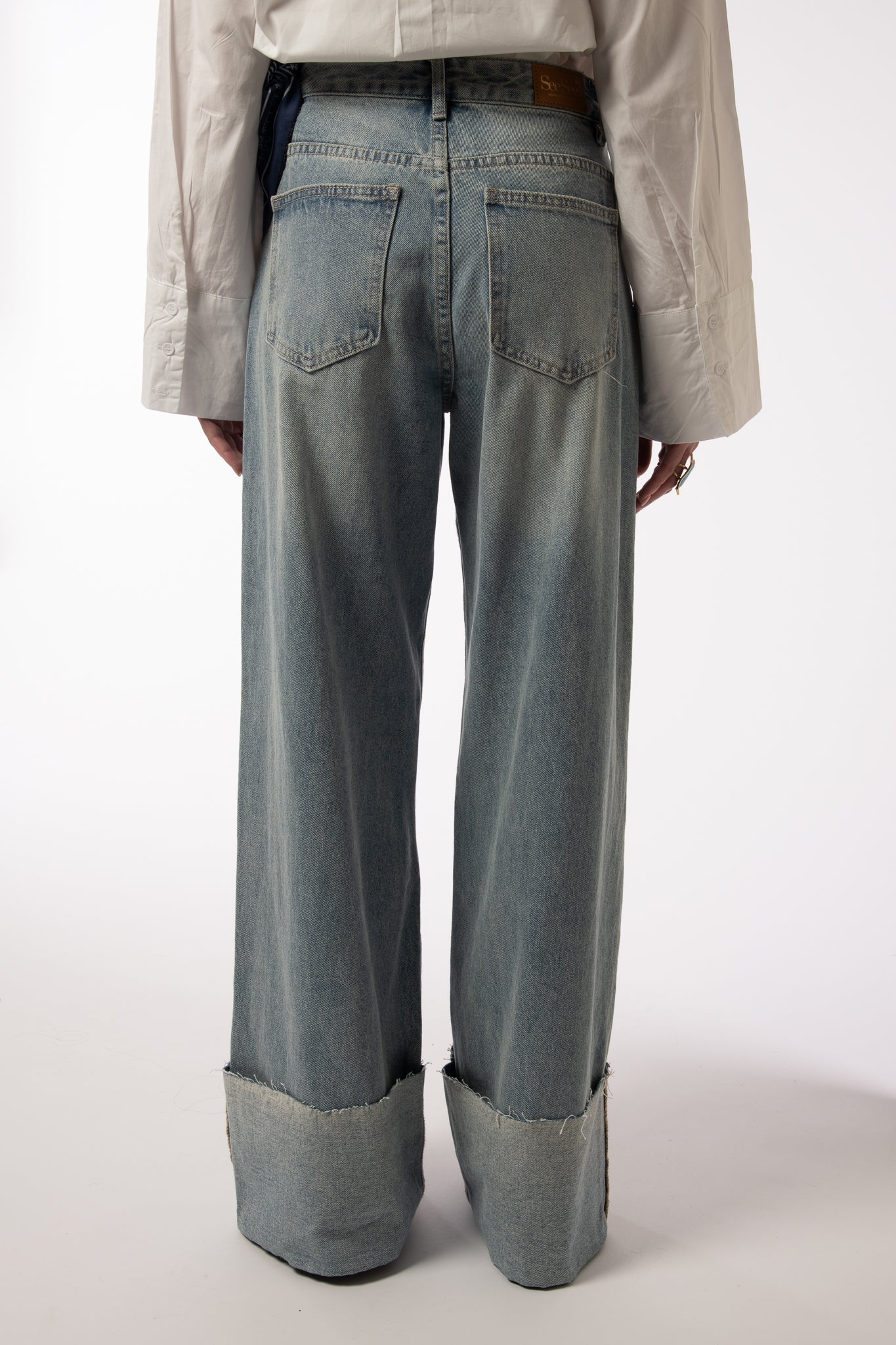 Jeans ‘PIEGONE’ Denim Chiaro