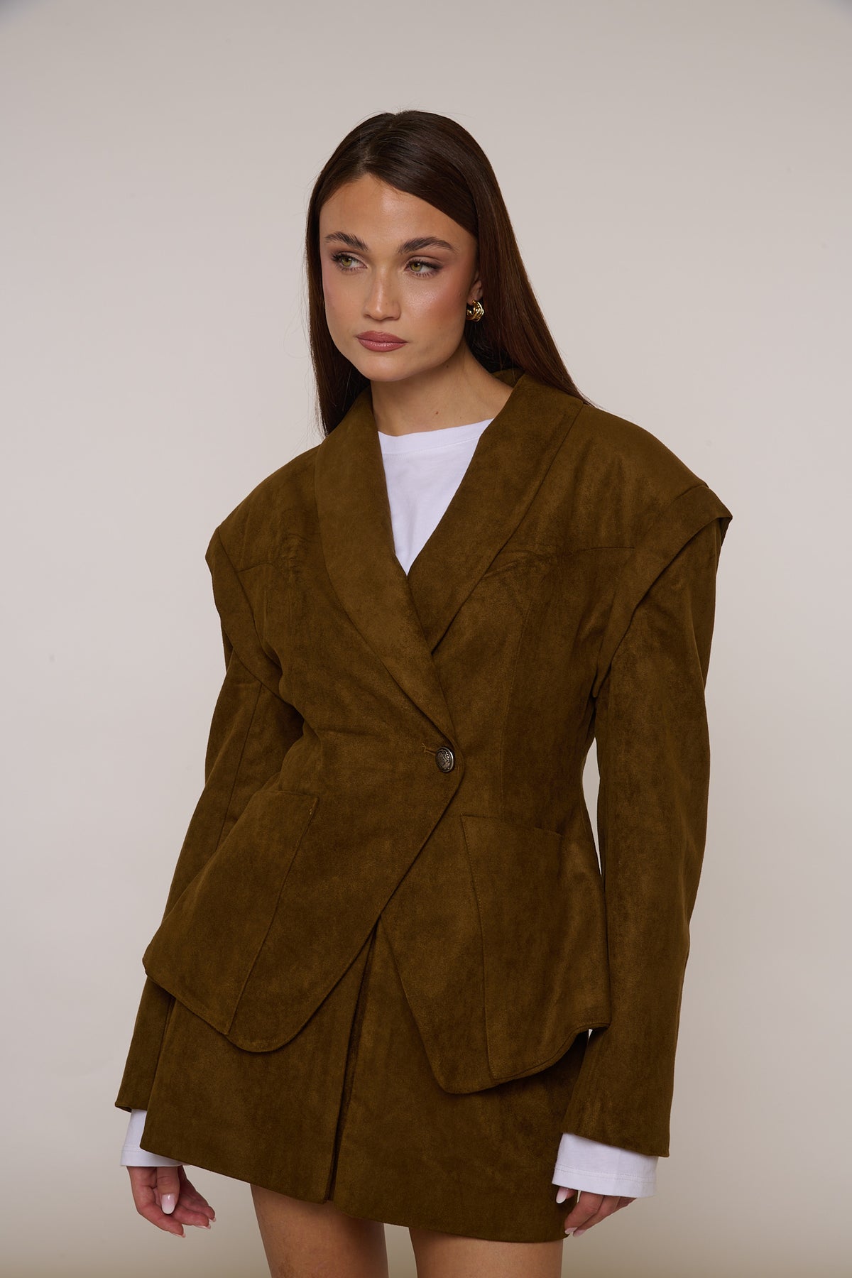Blazer ‘SUEDE’ By Lumina Verde Militare