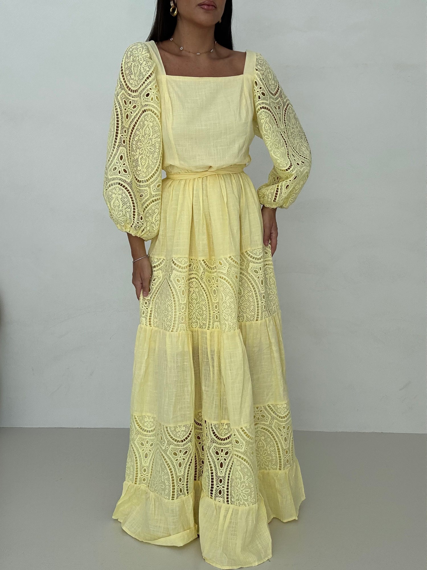 Abito ‘JOSEPHINE’ 65% COTONE Giallo