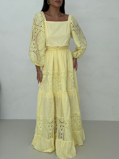Abito ‘JOSEPHINE’ 65% COTONE Giallo