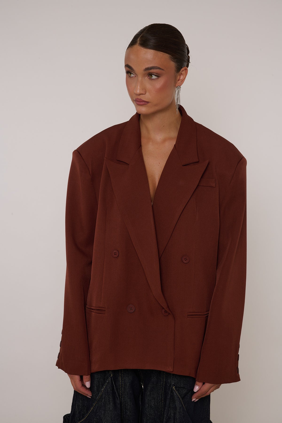 Blazer ‘MAXI SPALLINE’ Terra Cotta